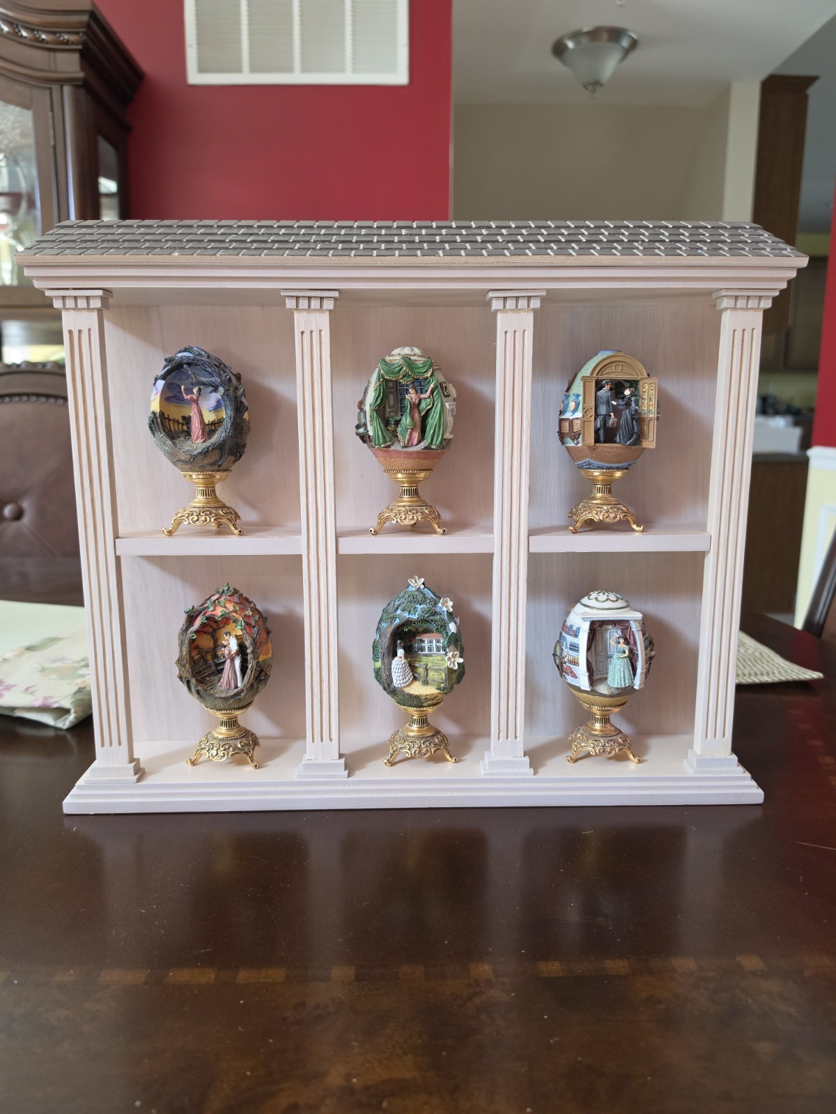 The Franklin Mint Gone With the Wind Miniature Egg Collection 6 Painted 3D