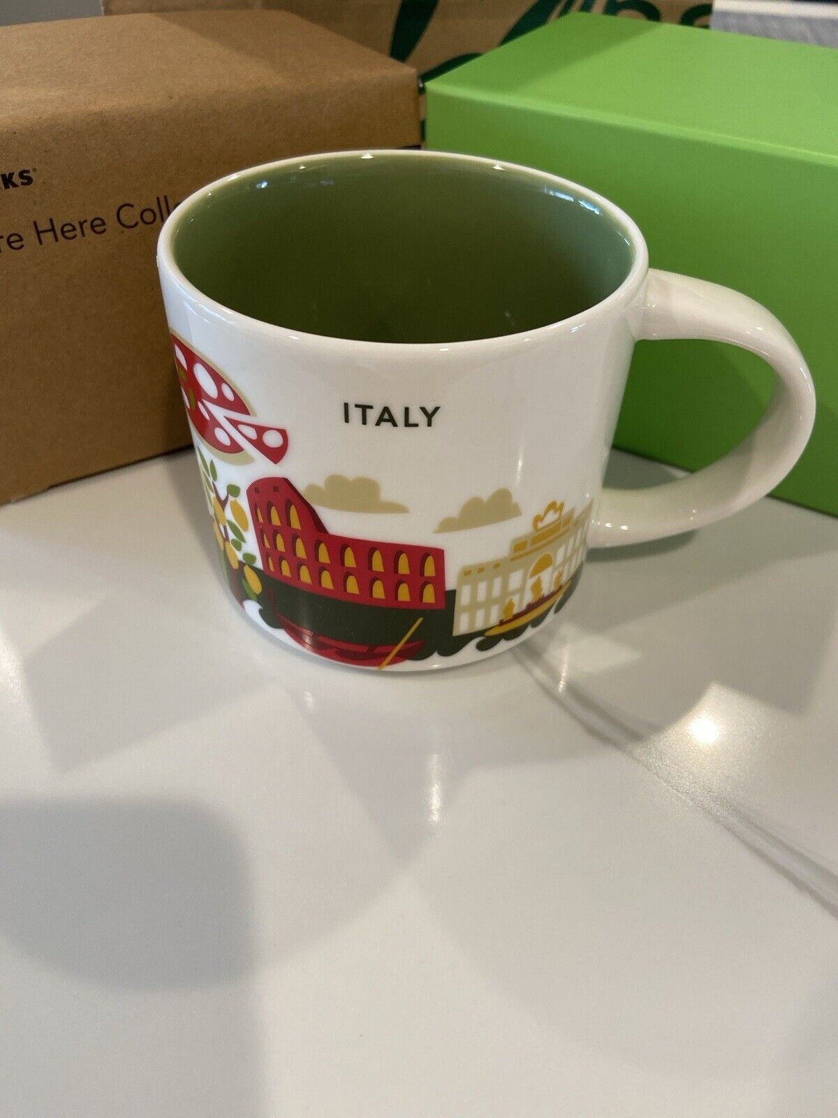 🇮🇹Starbucks Italy Mug Cup  YAH 14oz New In Box 🇮🇹
