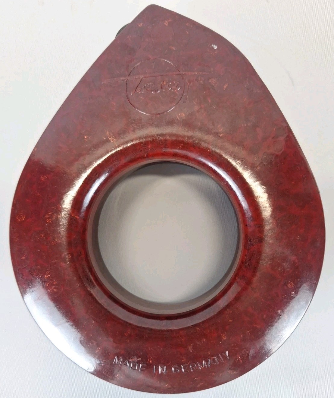 Vintage Bakelite Tesa Beiersdorf Tape Dispenser Red Made In Germany #5876