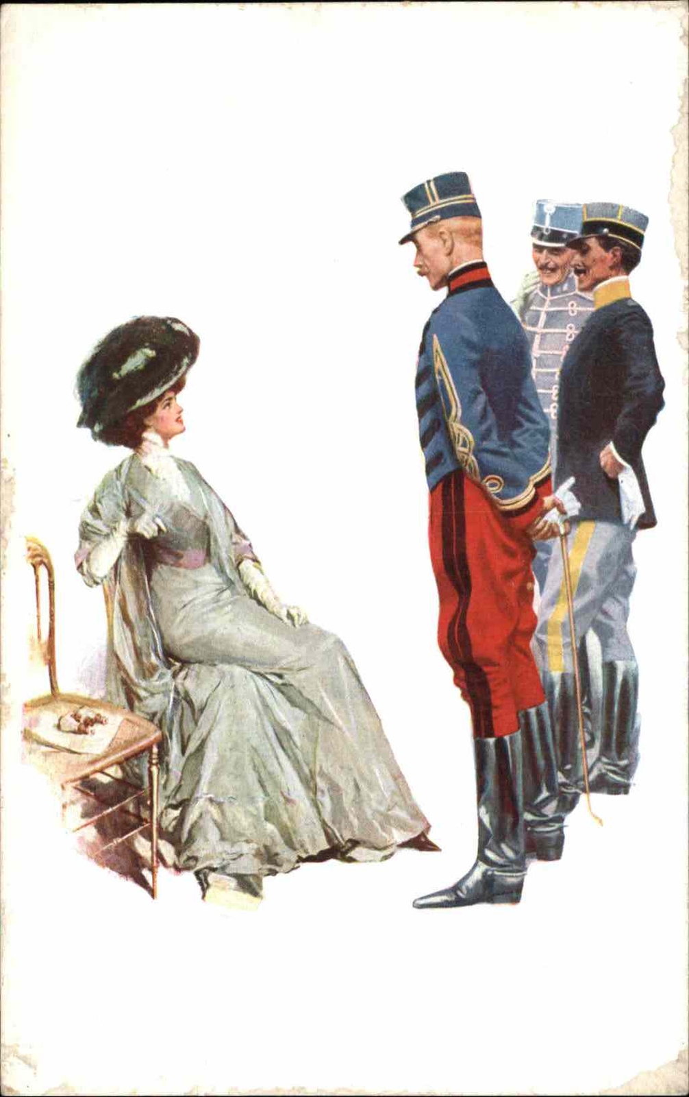 London England Litho Int'l Horse Show Soldiers Beautiful Woman Glamour London England Litho Int'l Horse Show Soldiers Beautiful Woman Glamour