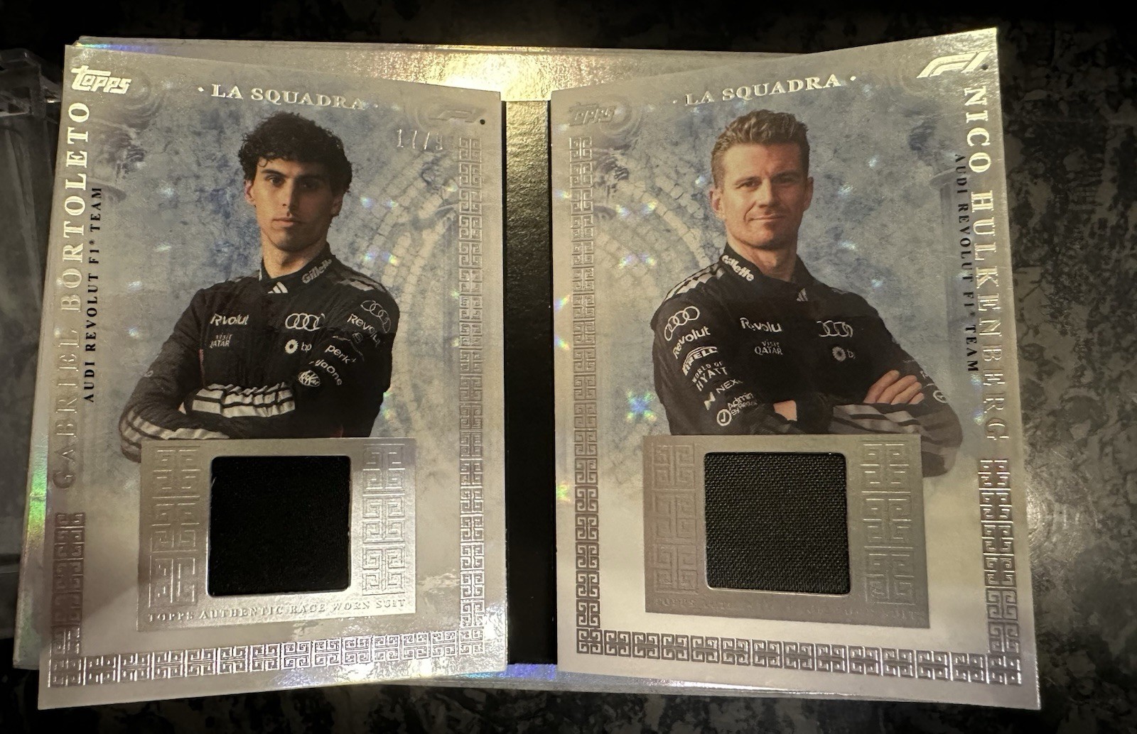 Topps 2026 F1 Excellence The Team Booklet Relic Bortoleto/Hulkenberg 17/99
