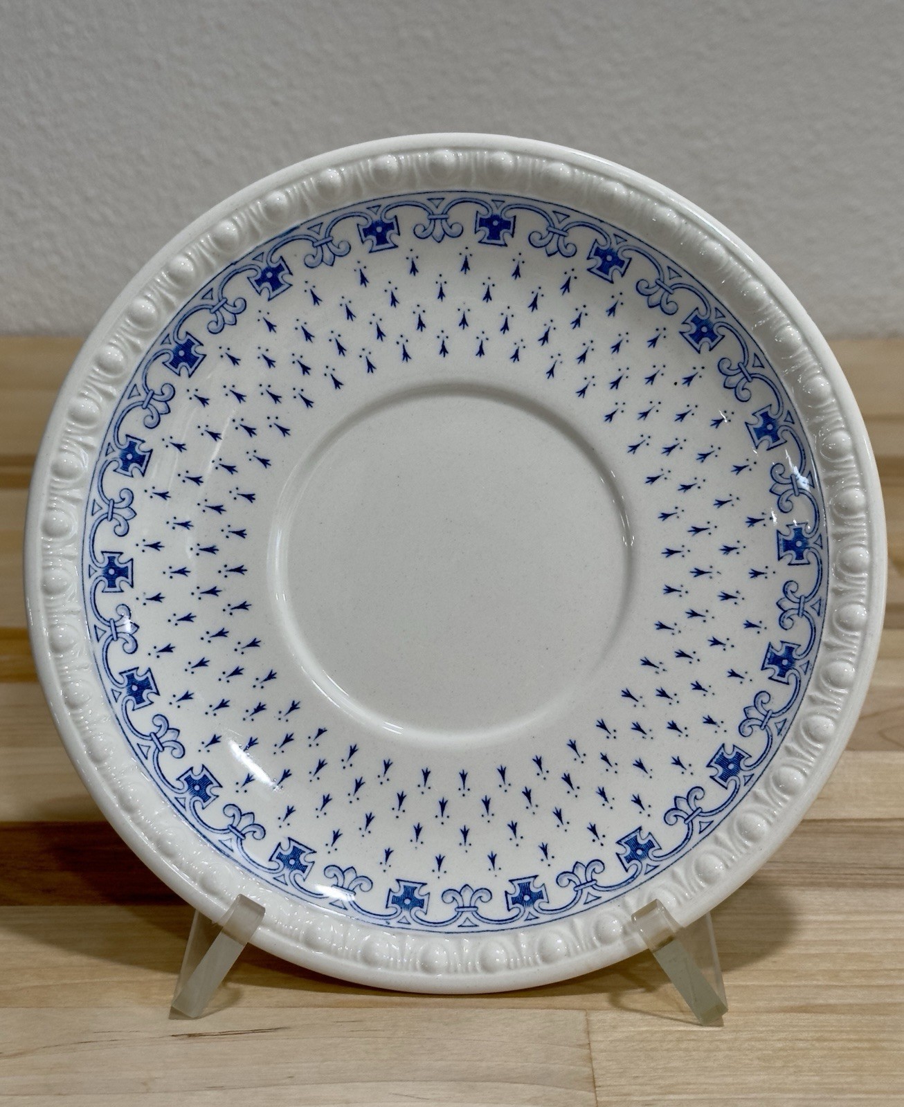 One (1) Copeland Spode Ermine 7 1/4” Bread Plate Saucer Vintage Made In England