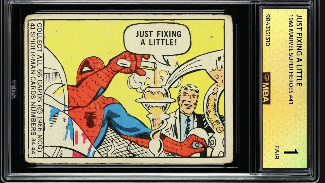 1966 Donruss Marvel Spider-Man Rookie #41 MBA 1 Pop 1 PSA = Avengers Doomsday