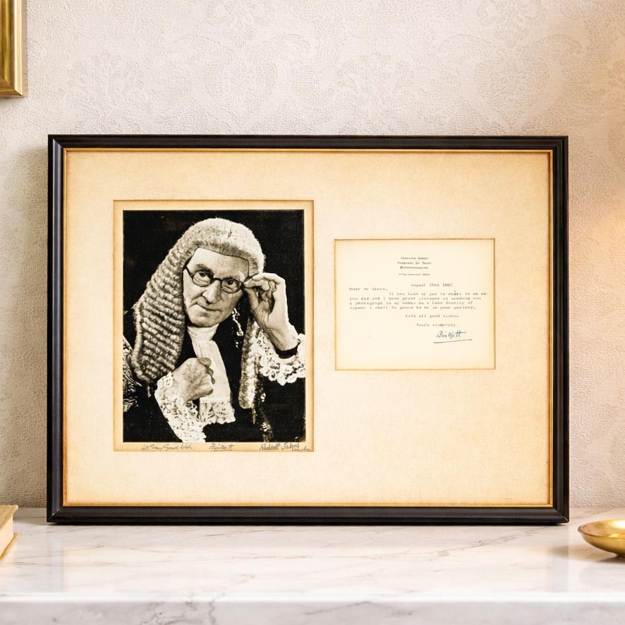 Rare William Birkett Judge World War II Nuremberg Trials Antique Photograph