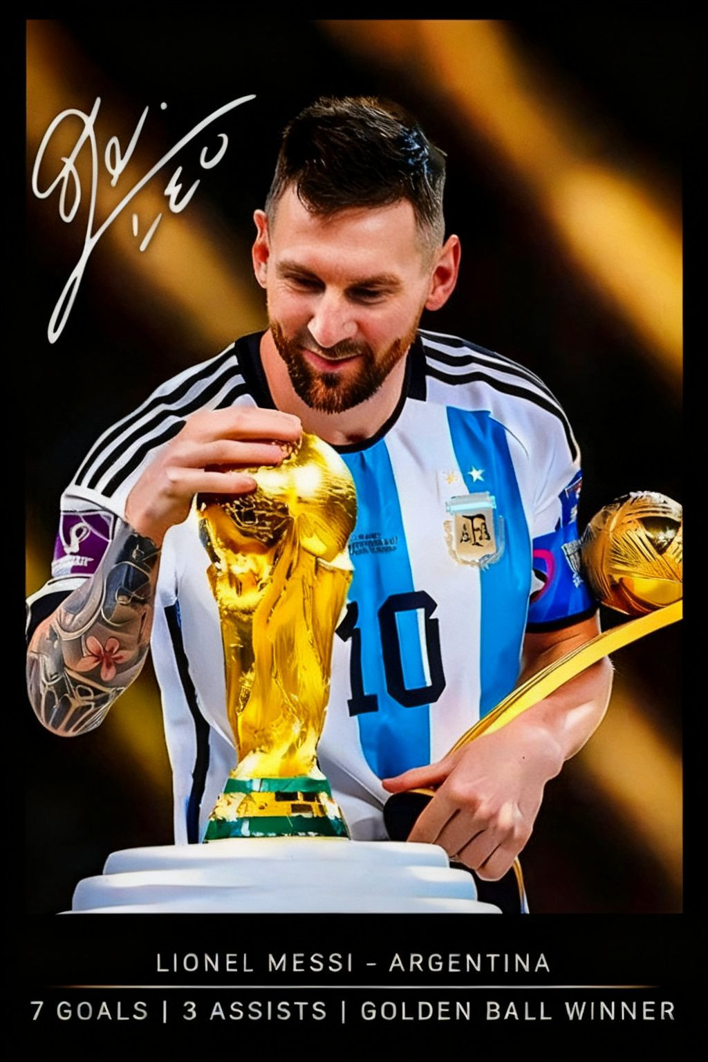 LIONEL MESSI 10 24x36 Inspirational Wall Art Signature Poster print LIONEL MESSI 10 24x36 Inspirational Wall Art Signature Poster print