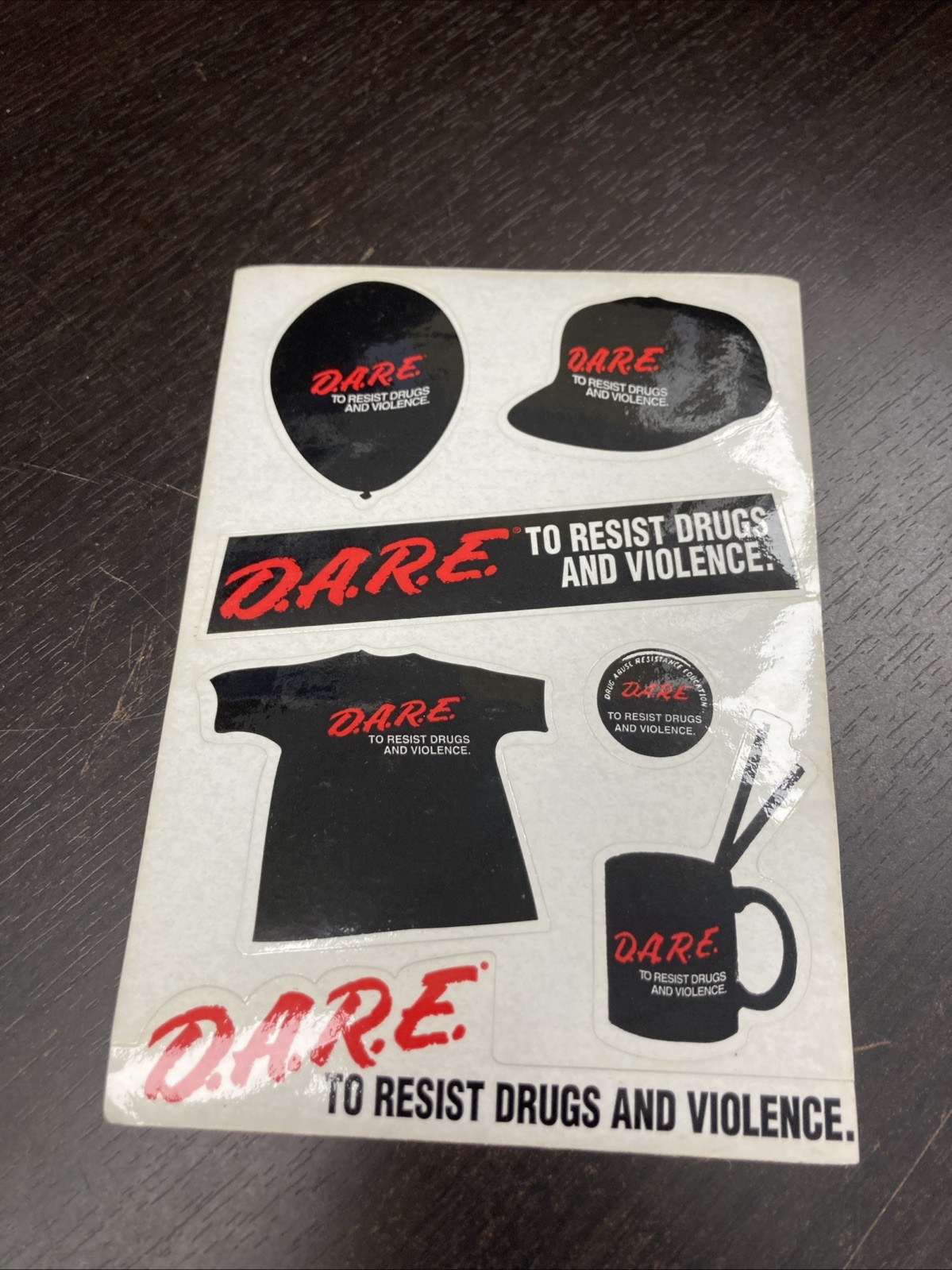 Vintage D.A.R.E. To Resist Drugs And Violence Sticker Sheets  Complete 