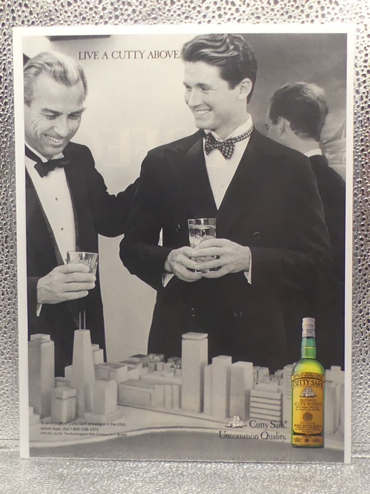 Vintage Cutty Sark Live A Cutty Above Whisky 1989 Print Advertising Full Page Ad