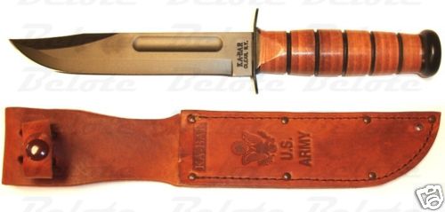 Ka-Bar KaBar Knives Full-Size US Army Plain Edge 1220