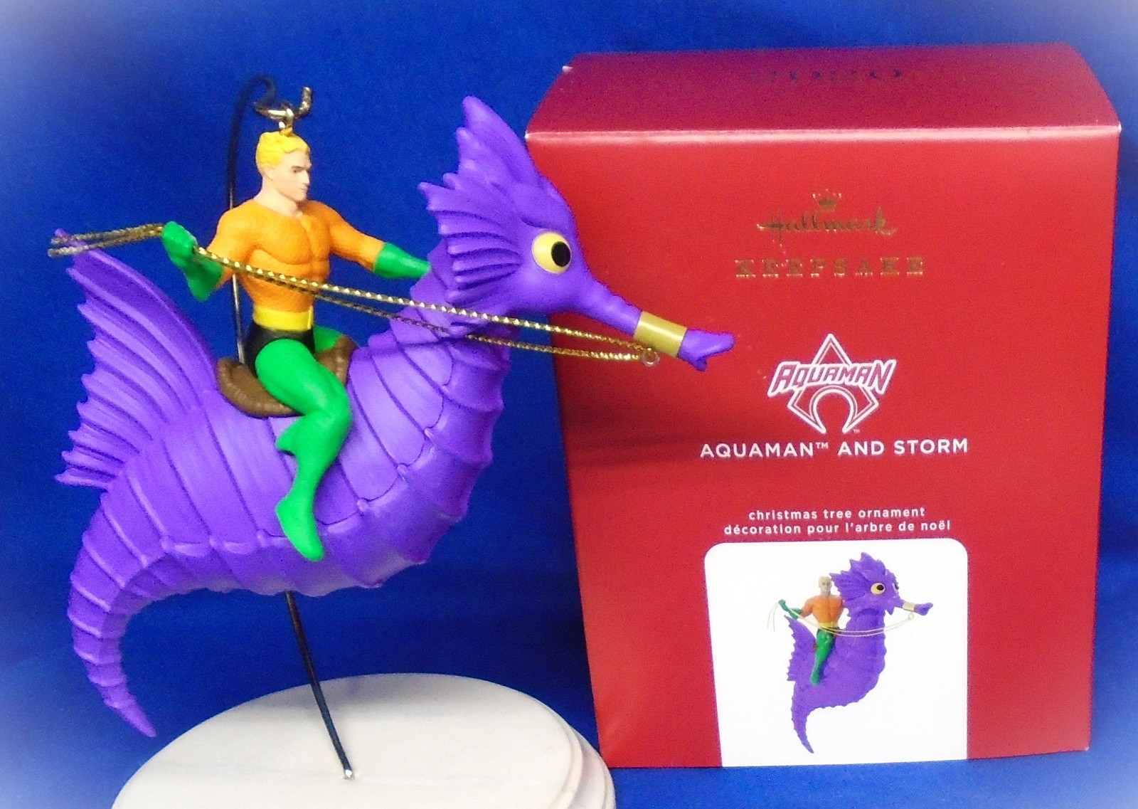 Hallmark Christmas Ornament DC Comics Aquaman and Storm 2020 Seahorse NIB K3