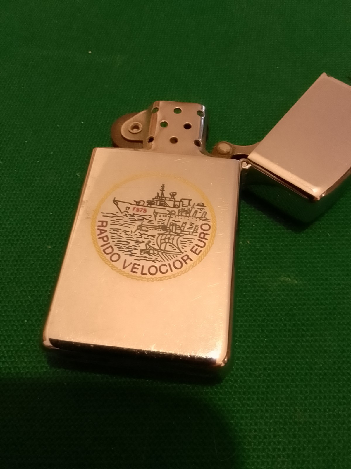 Zippo Vintage 1987 Bradford Military Ship Euro F 575 Navy I III