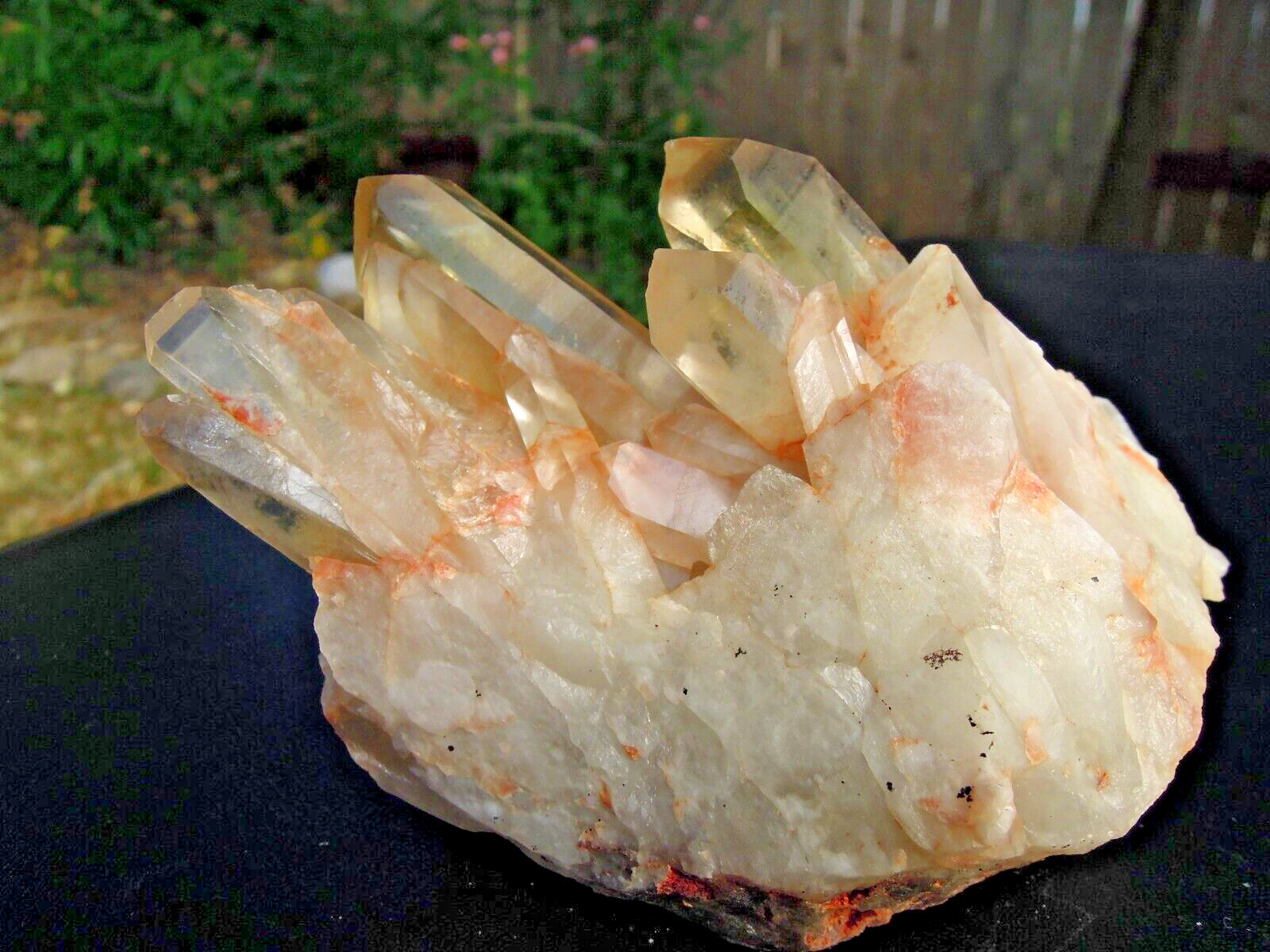 705g Natural Citrine Cluster Mineral Specimen Quartz Crystal Energy Healing