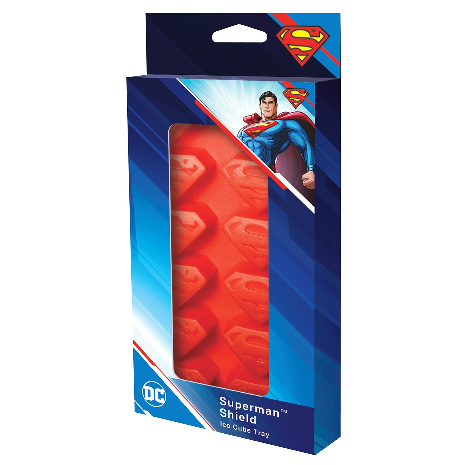 ICUP Superman Ice Cube Tray, 8.5 x 4.5 x .9, Red ICUP Superman Ice Cube Tray, 8.5 x 4.5 x .9, Red