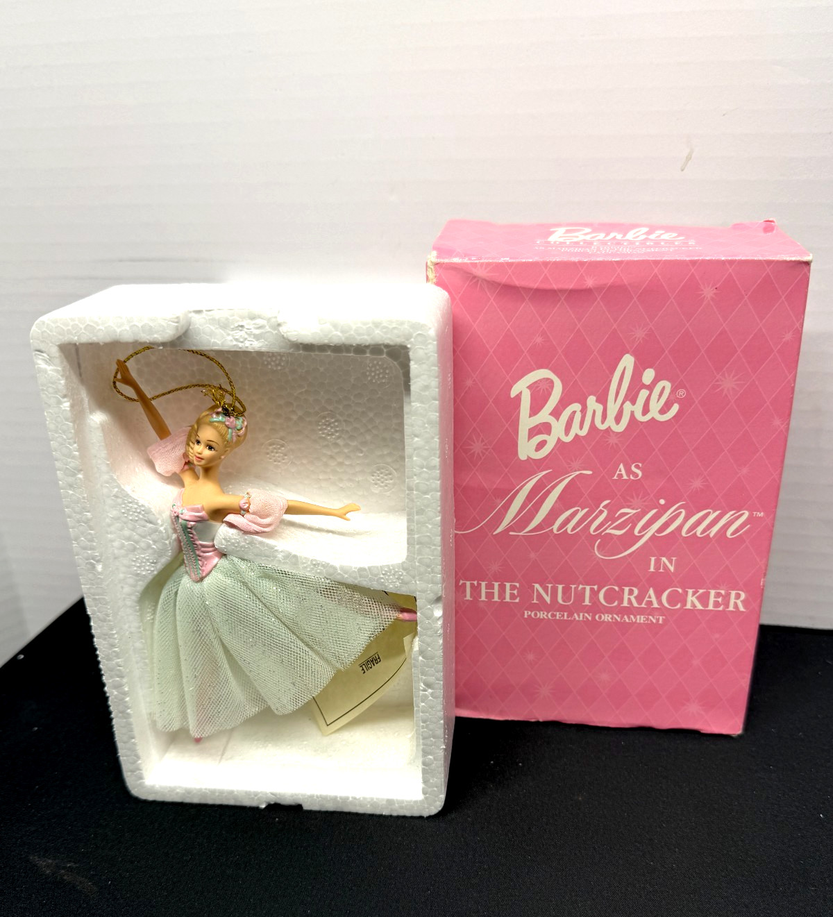 1999 Barbie As Marzipan In The Nutcracker Porcelain Ornament Avon 3rd In Series