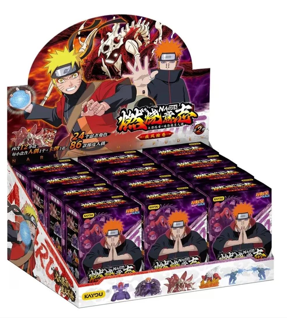 Kayou Official Naruto Burning Will Anime Figures Trading Card Booster Box