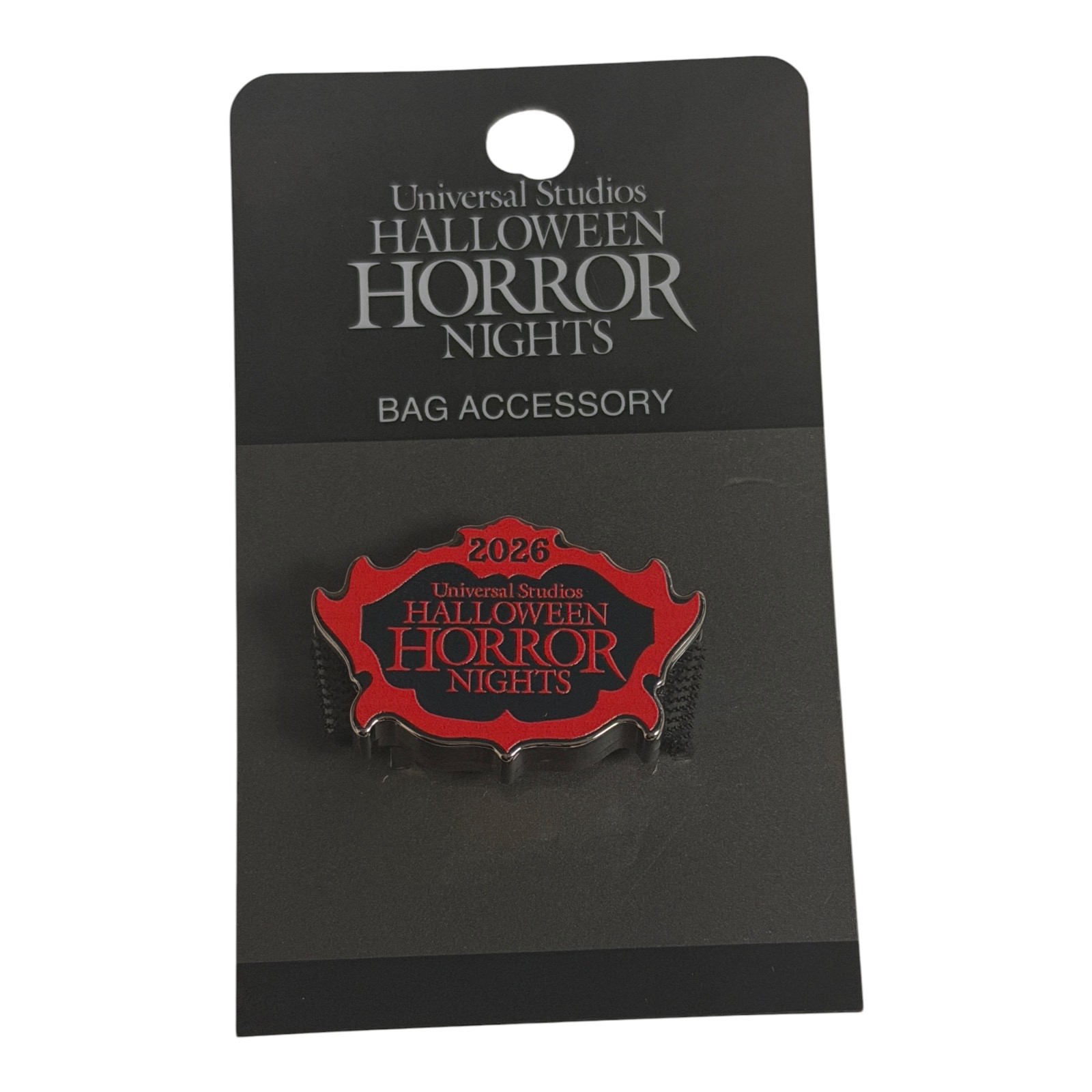 Universal Studios Halloween Horror Nights Logo Lug Bag Charm