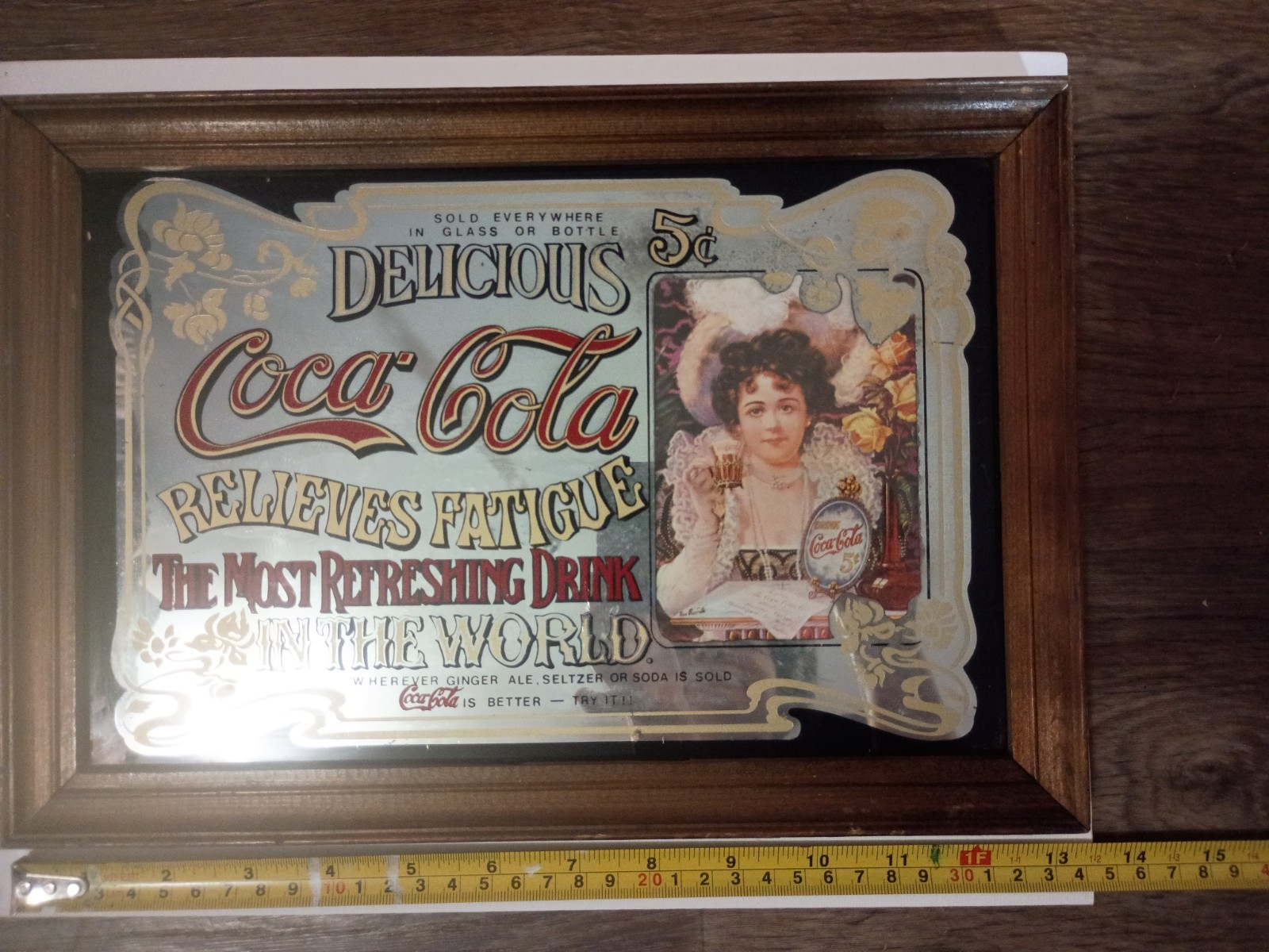 Nice Vintage Coke Advertisement Mirror Nice Vintage Coke Advertisement Mirror
