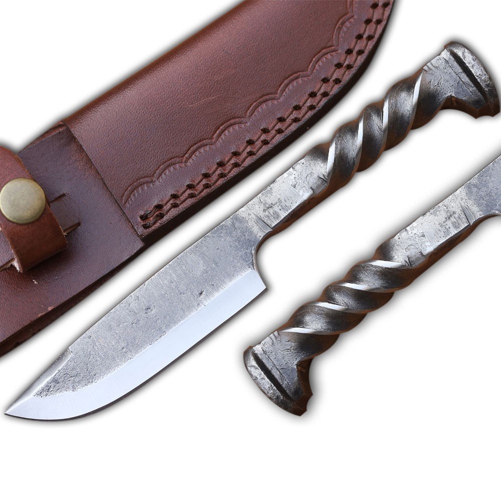 Railspike HandForged Railroad Twisted Knife Railspike HandForged Railroad Twisted Knife