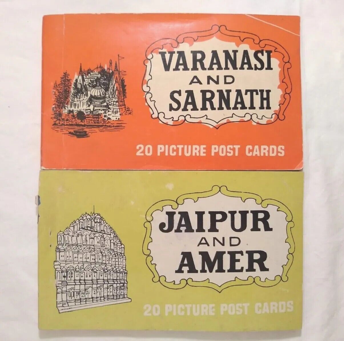 vintage postcard lot India Photo Book Indian Jaipur Amer postcards post cards