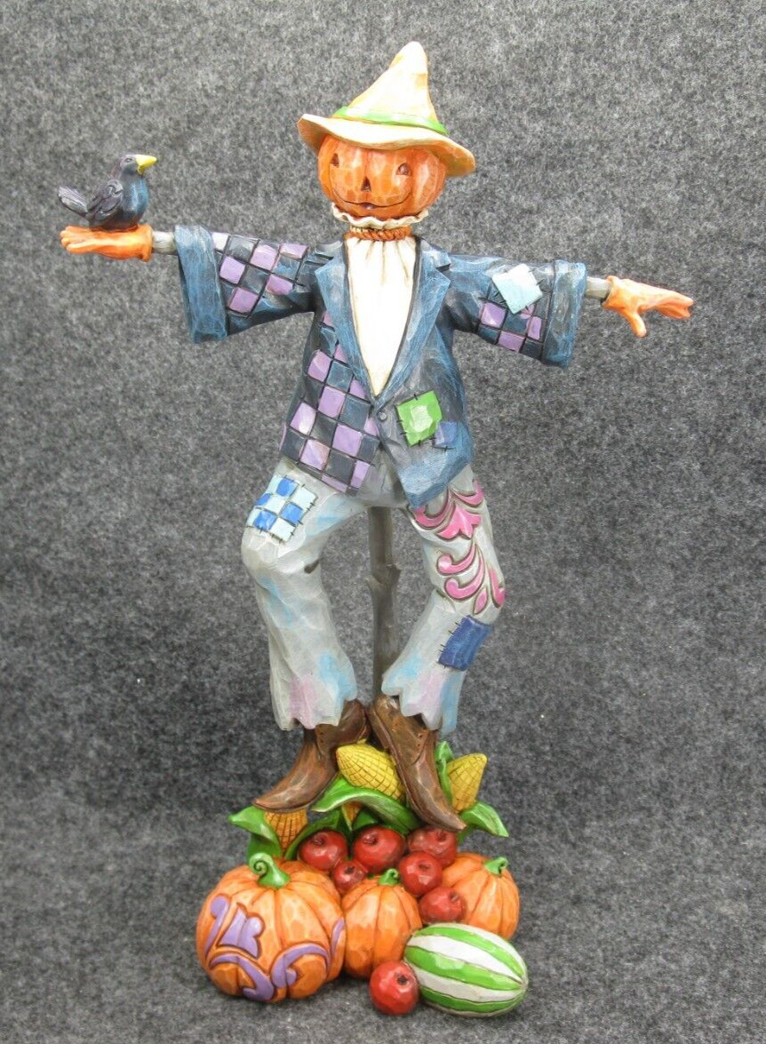 Jim Shore Being Scary Is For The Birds Scarecrow Figure No. 4041149 (2014)