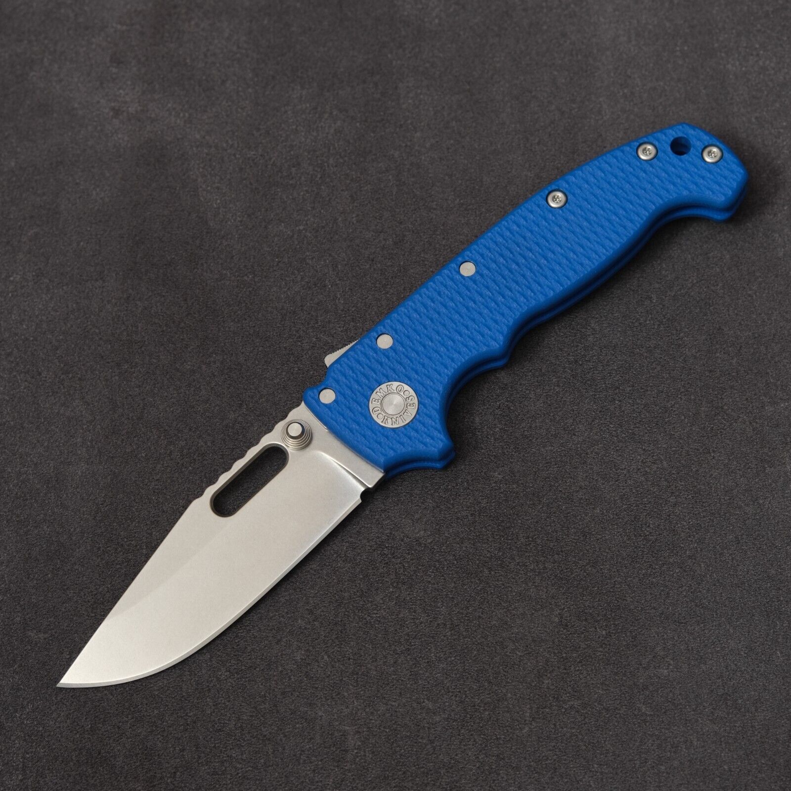 Demko Knives AD20S Clip Point 20CV - Blue G10