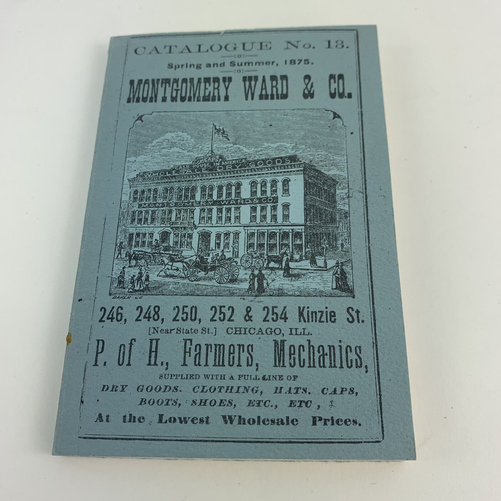RARE 1875 MONTGOMERY WARD POCKET CATALOG #13 EXCELLENT CONDITION