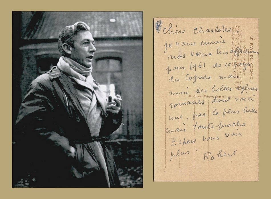 Robert Bresson (1901-1999) - Filmmaker - Rare autograph card signed - 1961 - COA