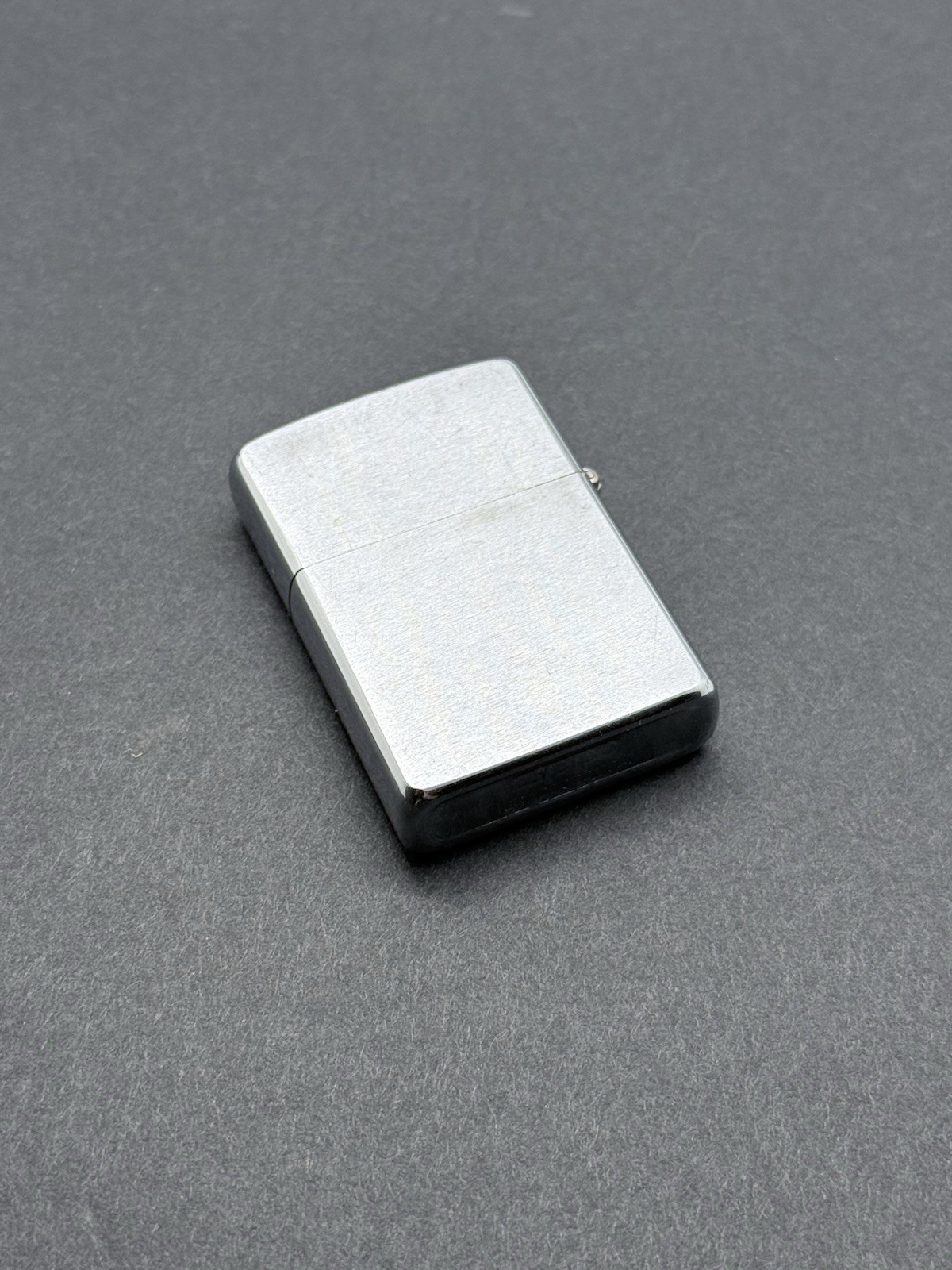 Vintage 1981 Zippo Brushed Chrome Lighter