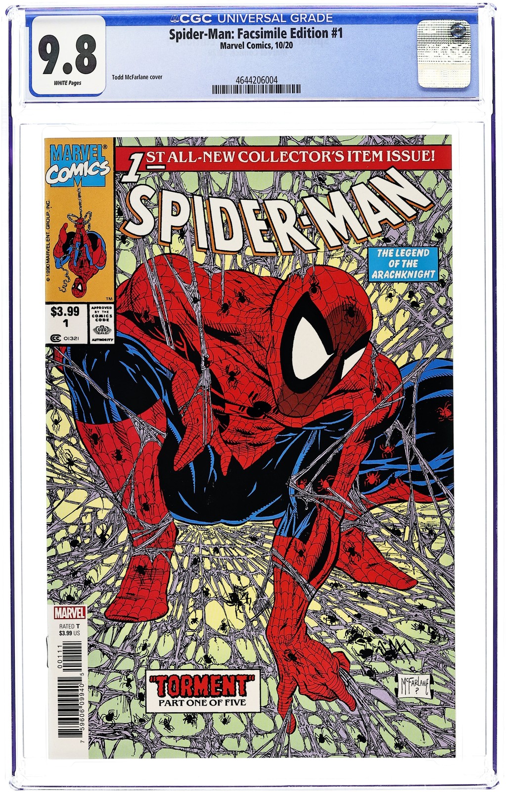 Spider-Man Facsimile Edition 1A McFarlane CGC 9.8 2020 4644206004