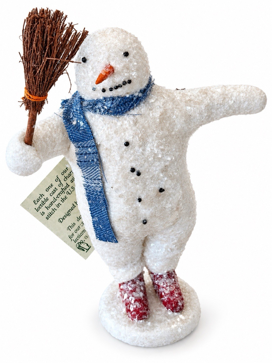 Vintage Backporch Friends Cody Foster Folk Art Primative Snowman Circa 93’
