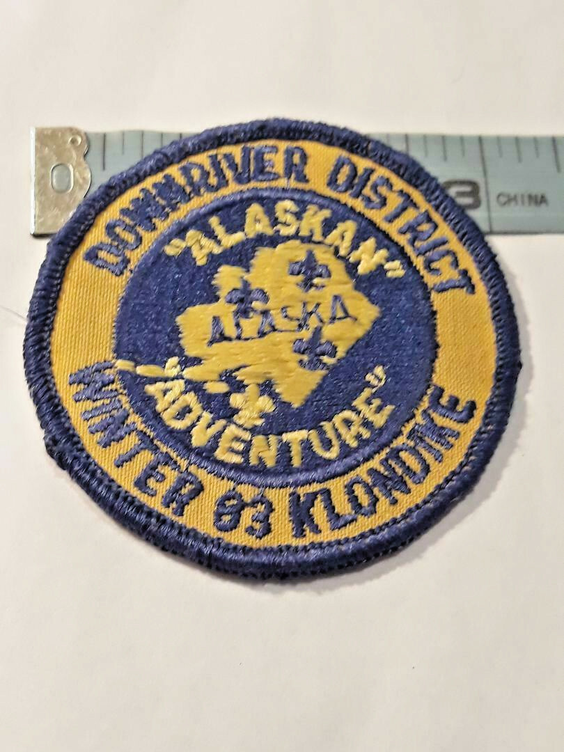Vtg Boy Scouts of America 1983 Alaskan Adventure Emb Patch BSA ~ Ships FREE