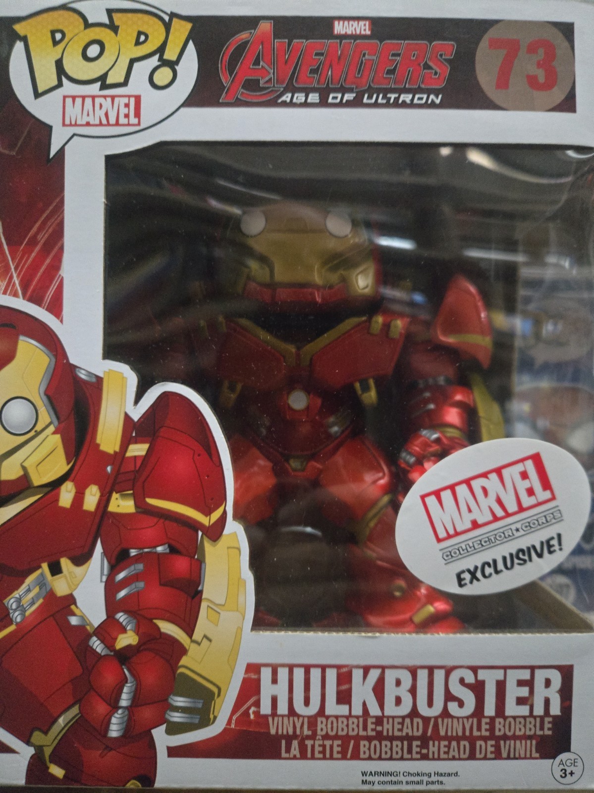 Funko Pop MARVEL Avengers Age Ultron HULKBUSTER #73 EXCLUSIVE Collector Corps