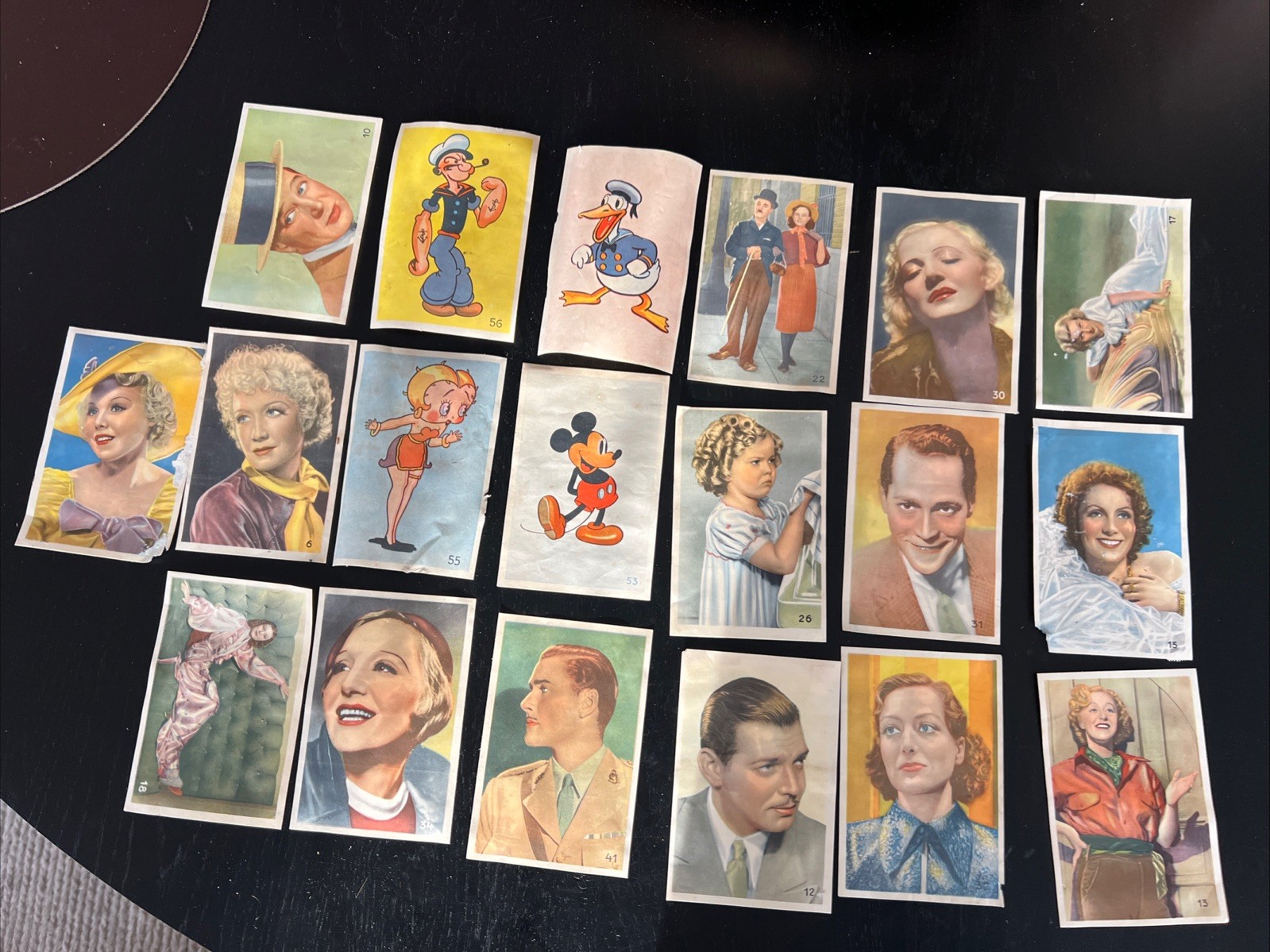 1937 Allers Familj-Journal Stjarnparaden Film Stars Donald Duck, Popeye Lot