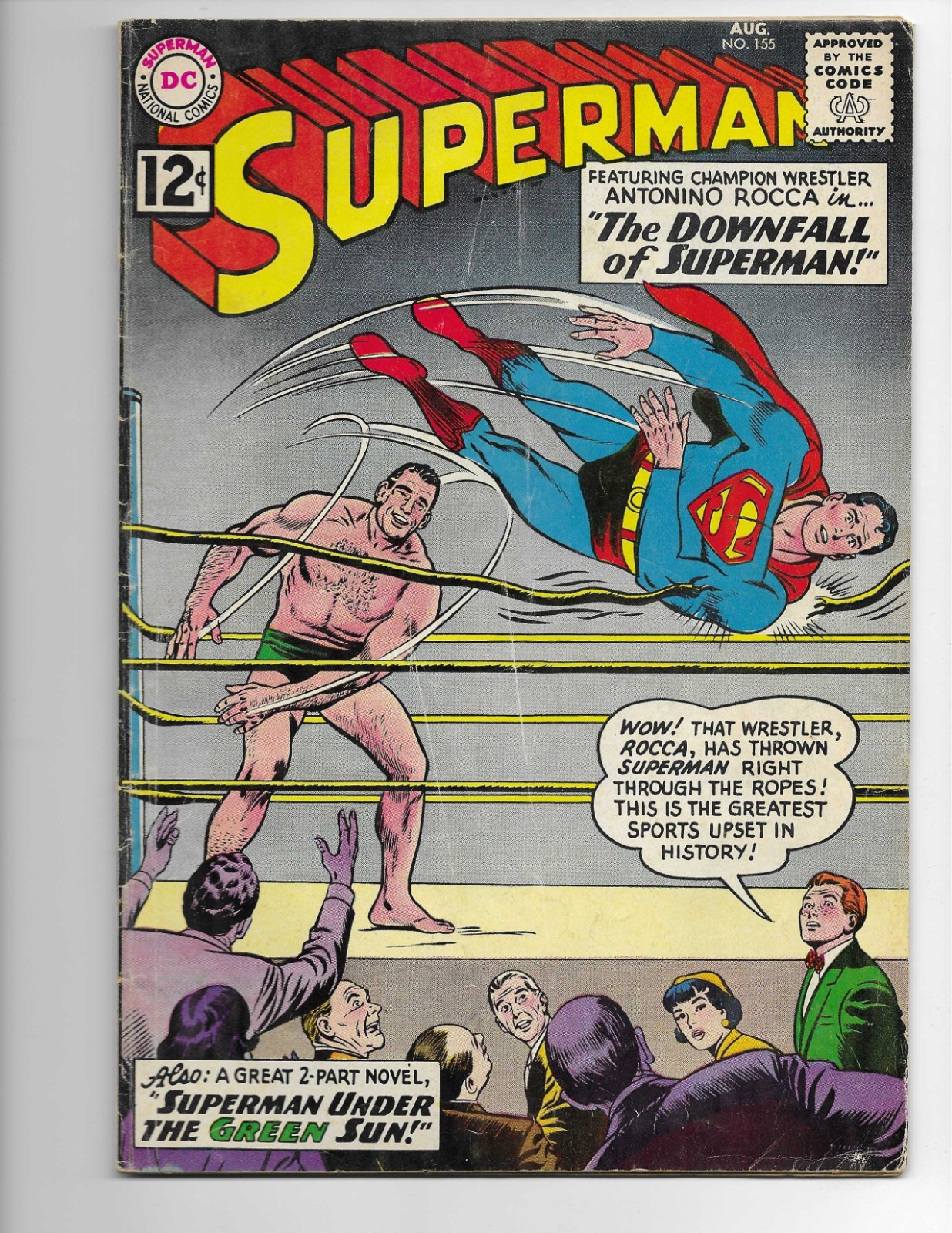 Superman 155 1962 DC Comics VG+ 4.5 Cosmic Man Lightning Man Krypto Lois Lane