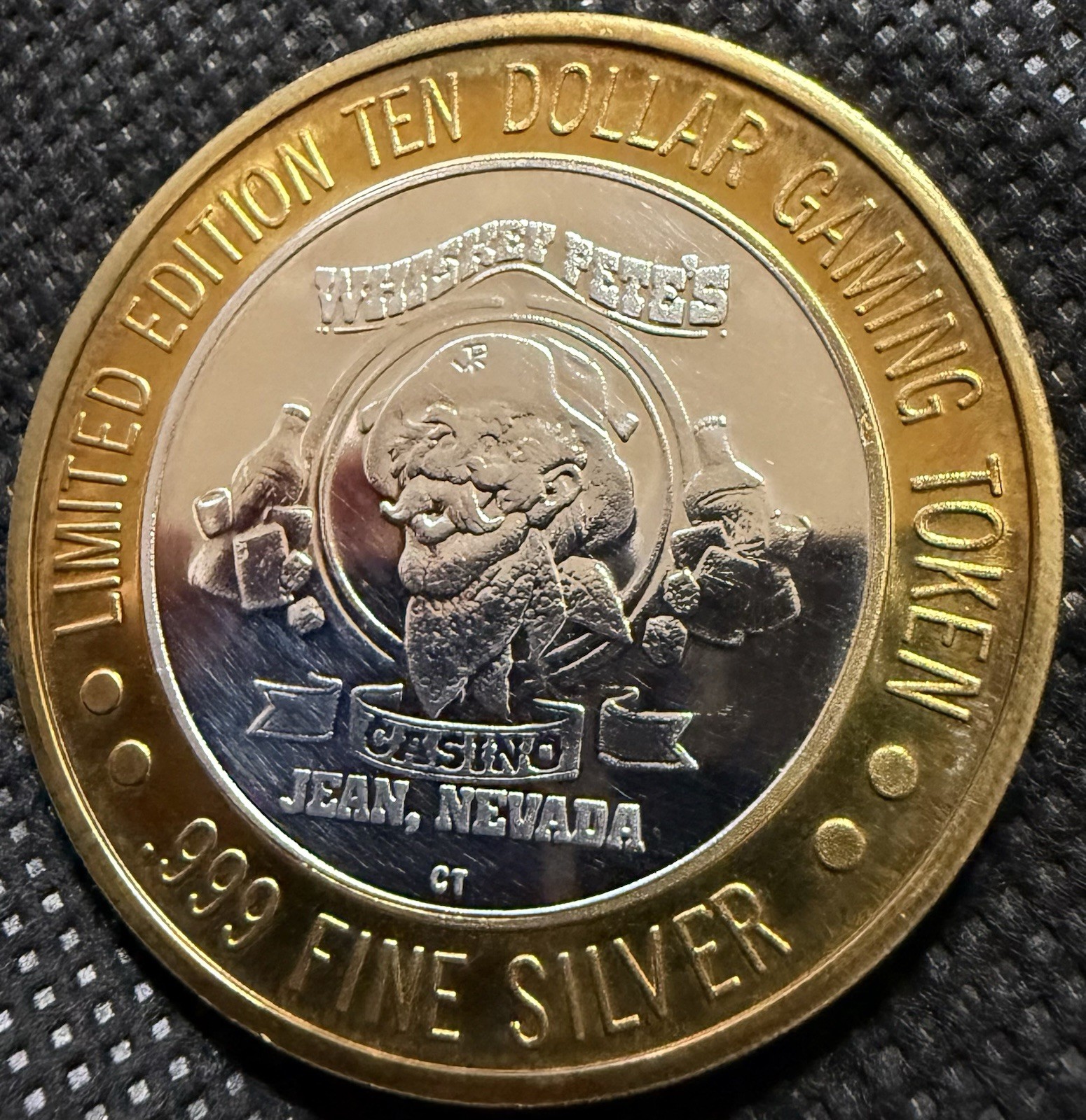 ⭐️WHISKEY PETE’S CASINO Limited Edition 999% .6 Oz Pure Silver Strke Center⭐️