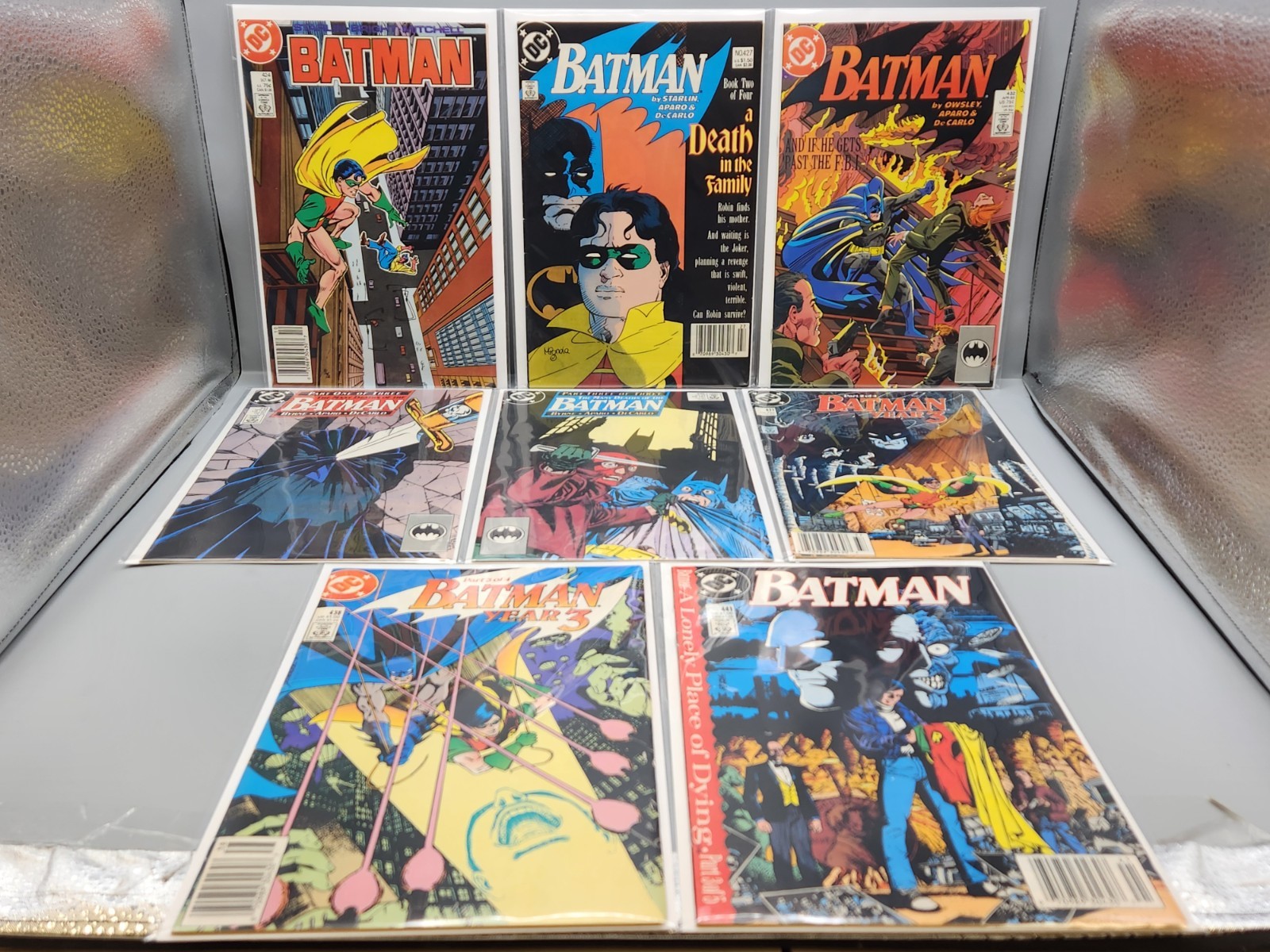 BATMAN #424,427,432,433,435,437,438,441 Lot Of 8 DC 1988-89/FREE SHIPPING 