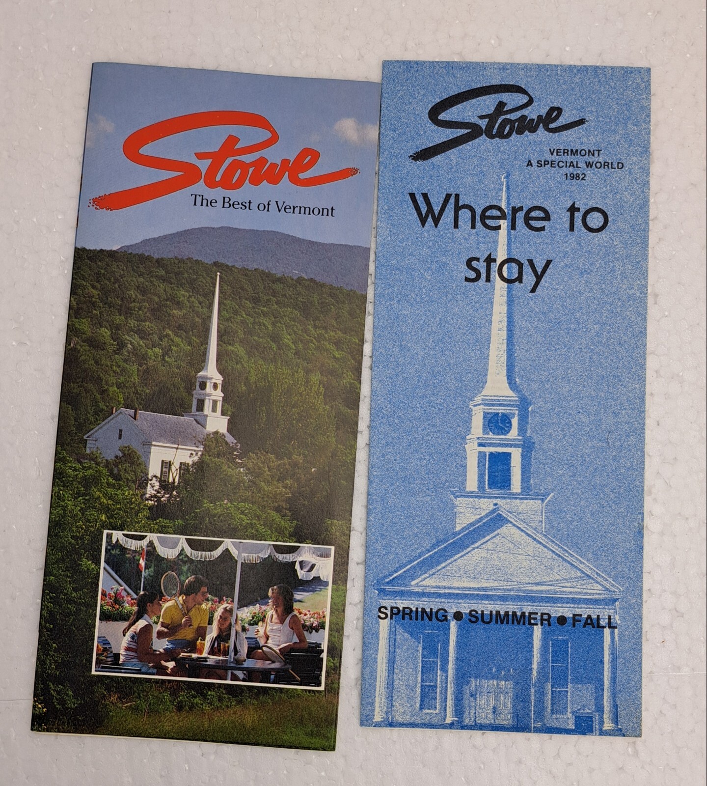 Vintage Travel Pamphlet Stowe Vermont 1982