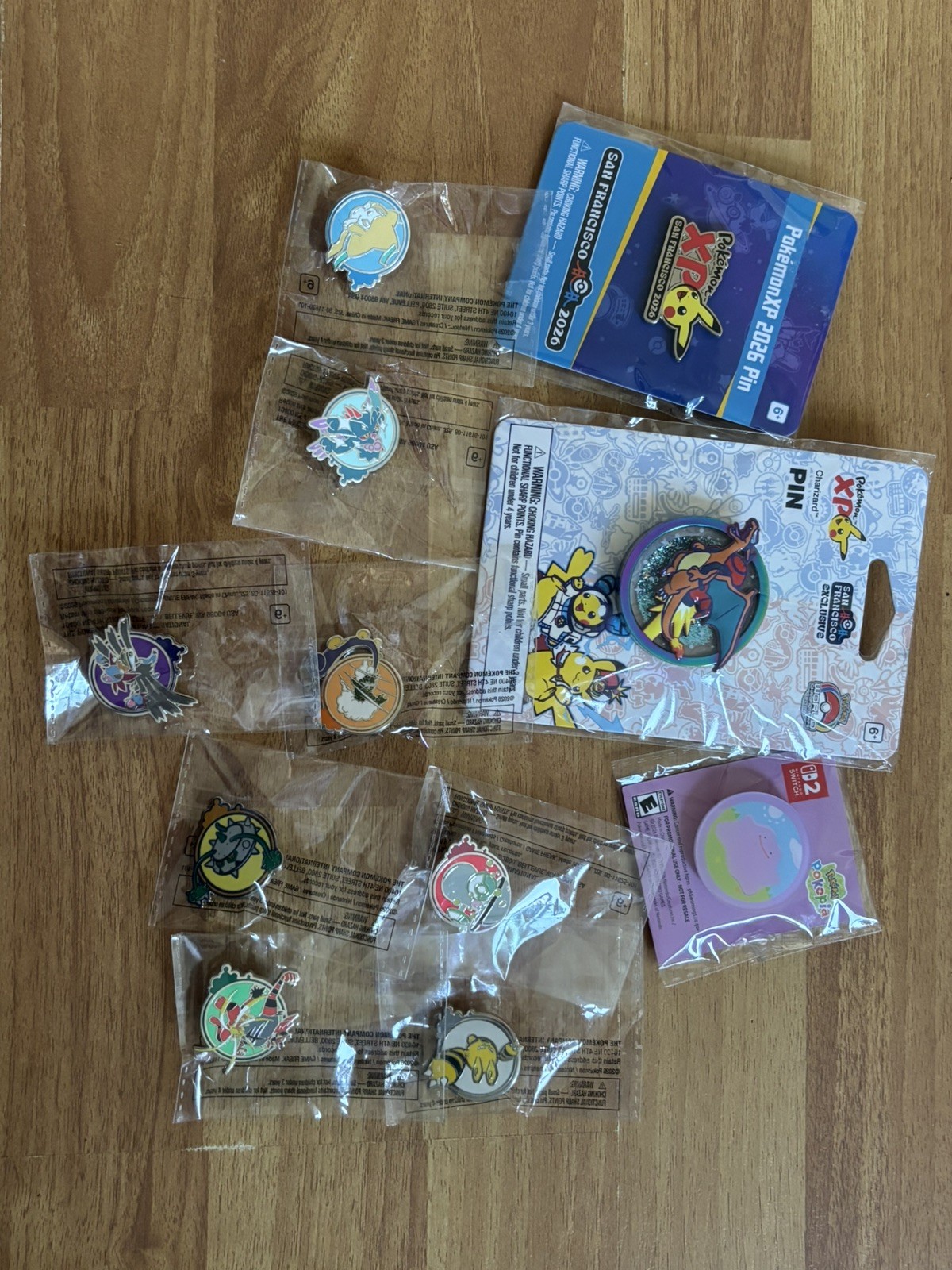 2026 Pokemon World Championships San Francisco Pin Rally 8/12 and exclusive pins