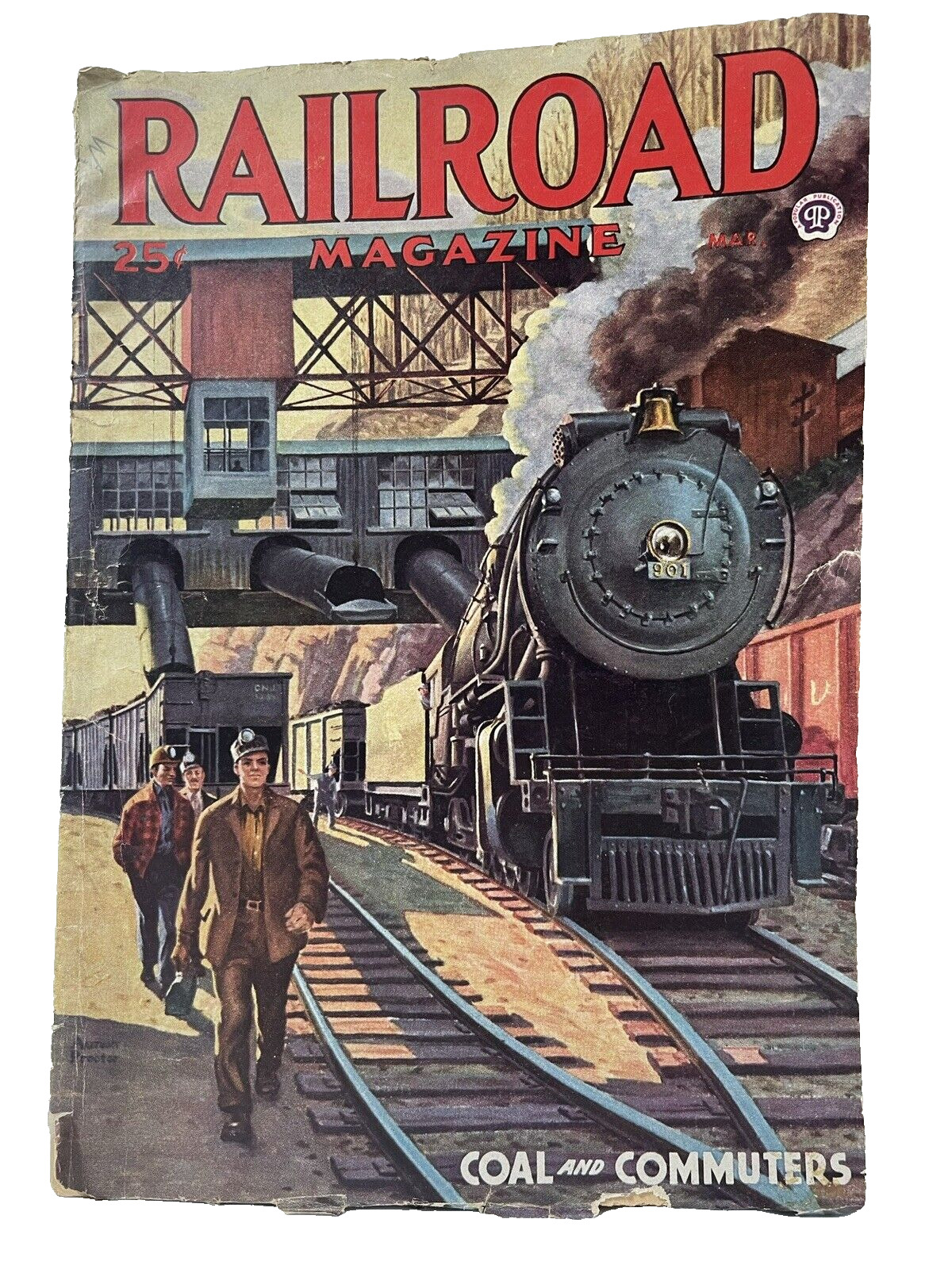 1947 Railroad Magazine March Vintage Train Articles Advertisements 146 pages