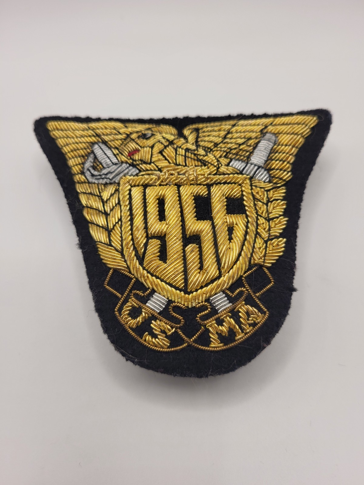 Vintage West Point USMA Class of 1956 Bullion Crest Patch Bullion Crest design