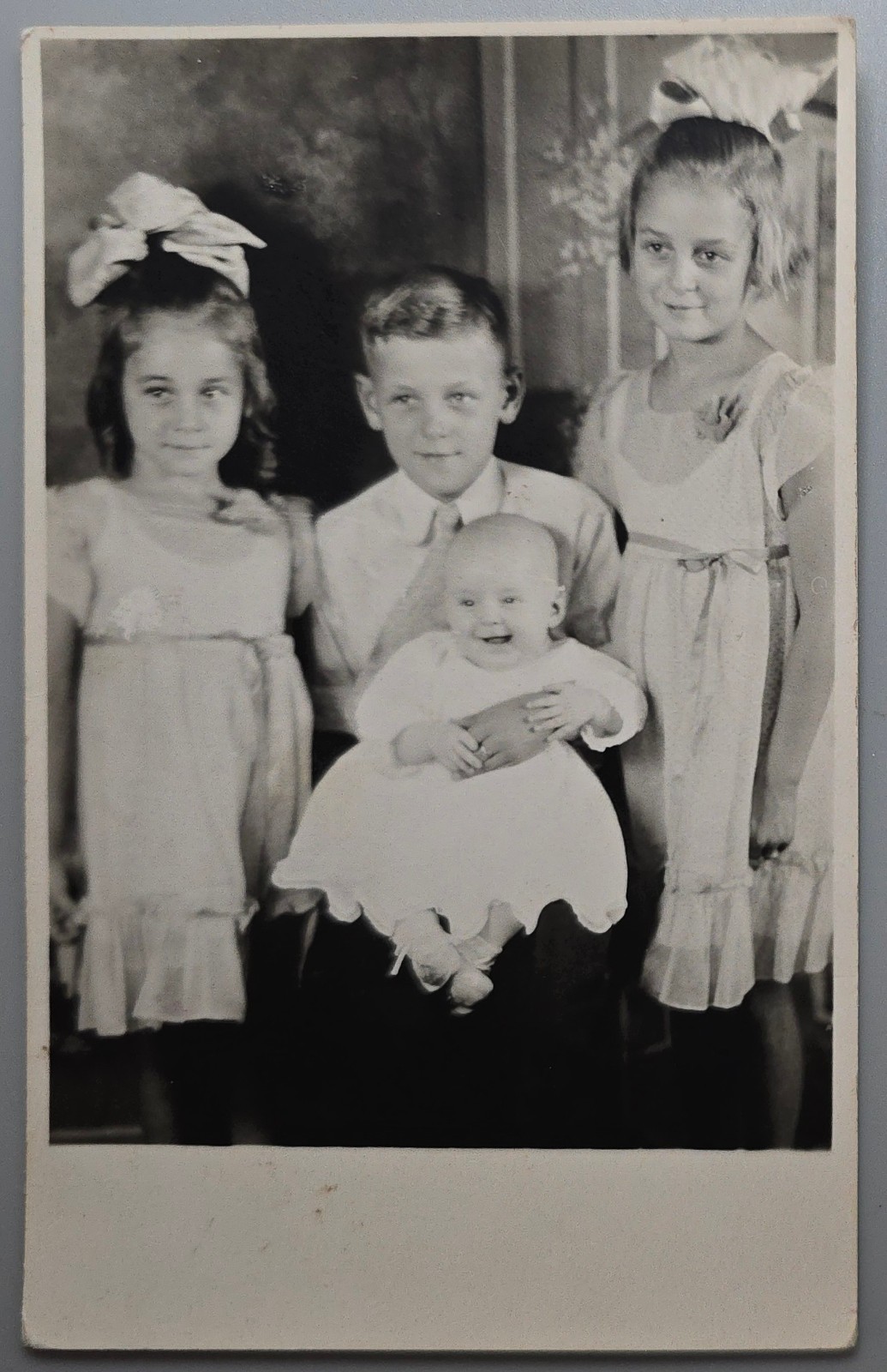 1934 RPPC Four Children Mattoon Family Portrait Washington Real Photo Postcard 1934 RPPC Four Children Mattoon Family Portrait Washington Real Photo Postcard