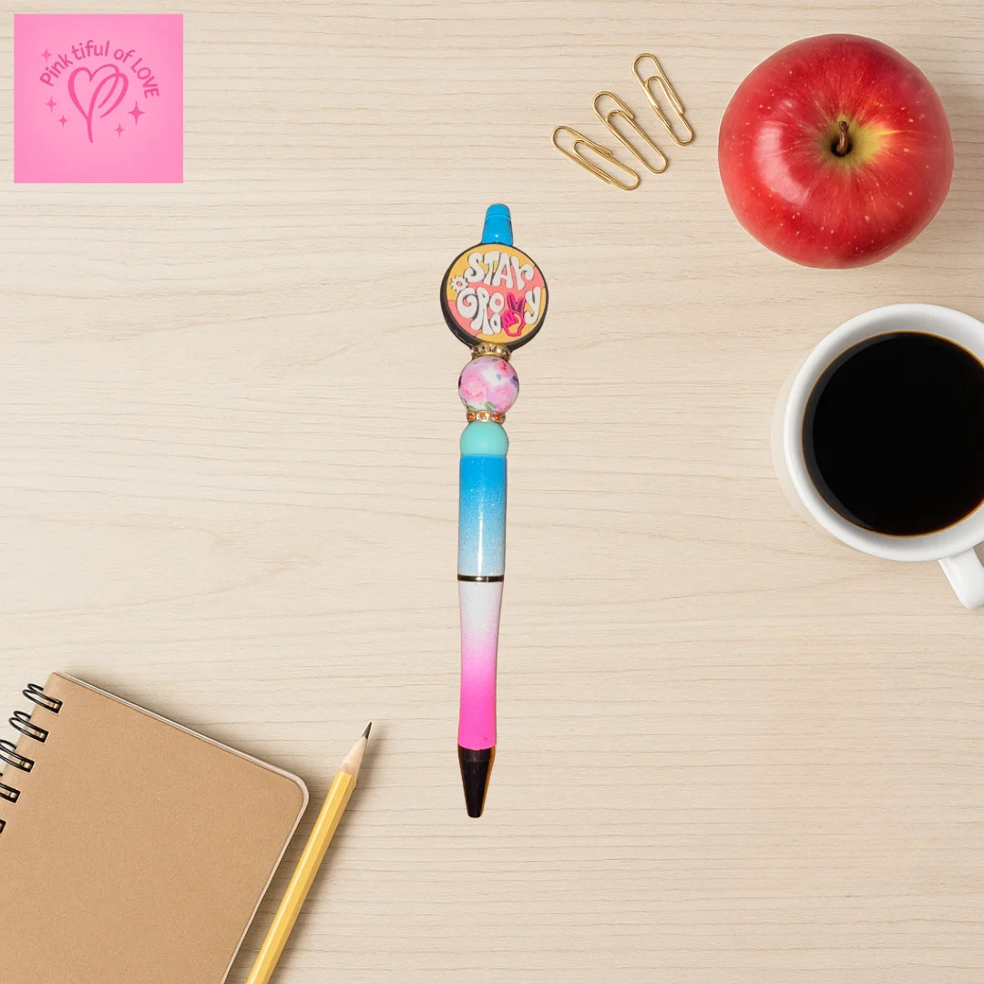 Stay Groovy Beadable Pen – Retro Vibes with a Modern Twist Stay Groovy Beadable Pen – Retro Vibes with a Modern Twist
