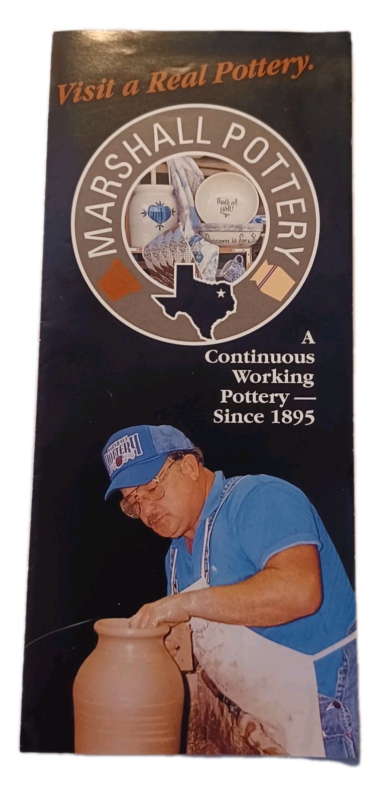 Vtg 1980s Advertising Brochure Marshall Pottery Marshall Texas TX