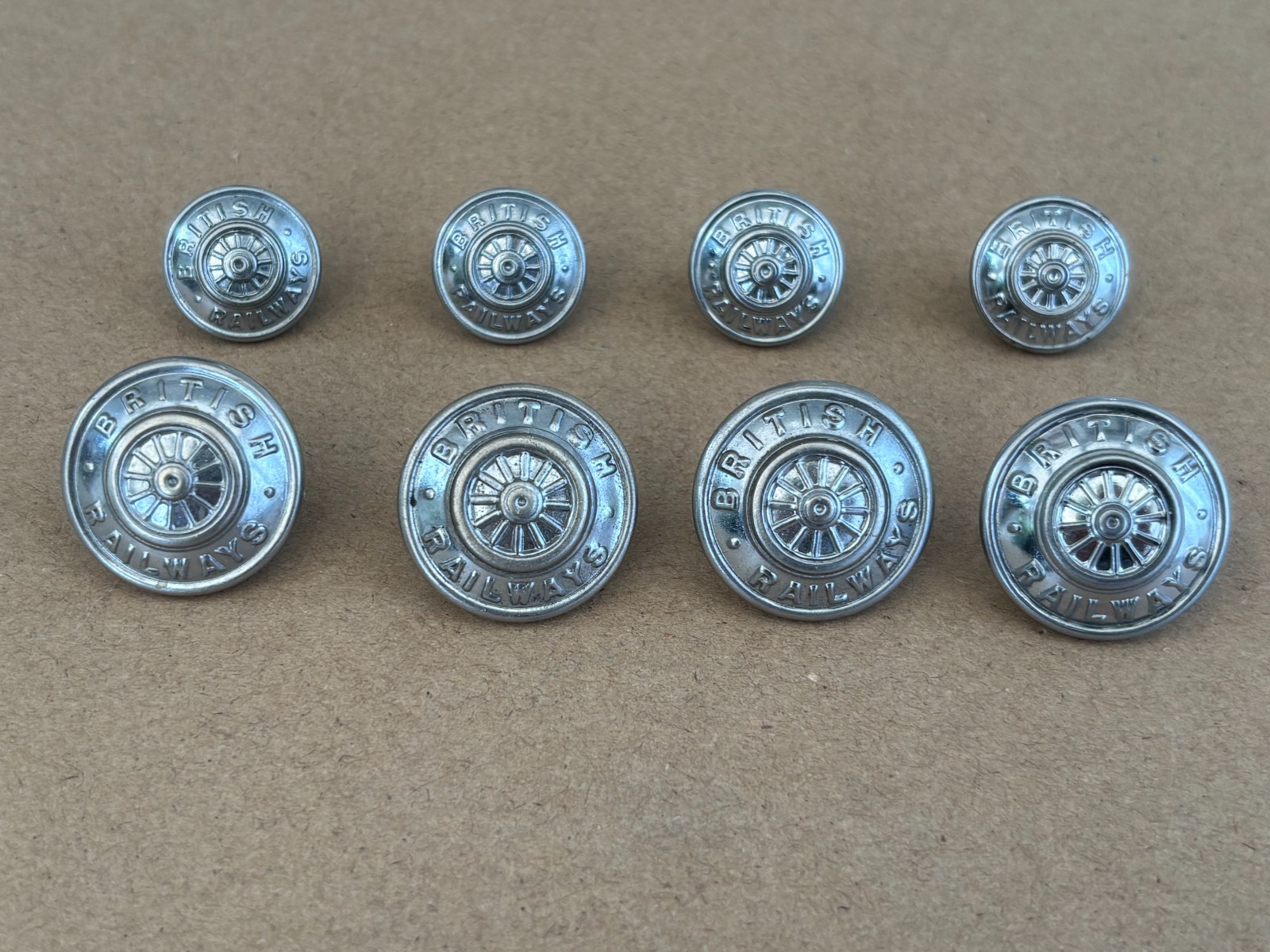 British Railway Buttons Set, Ideal For Blazers Etc