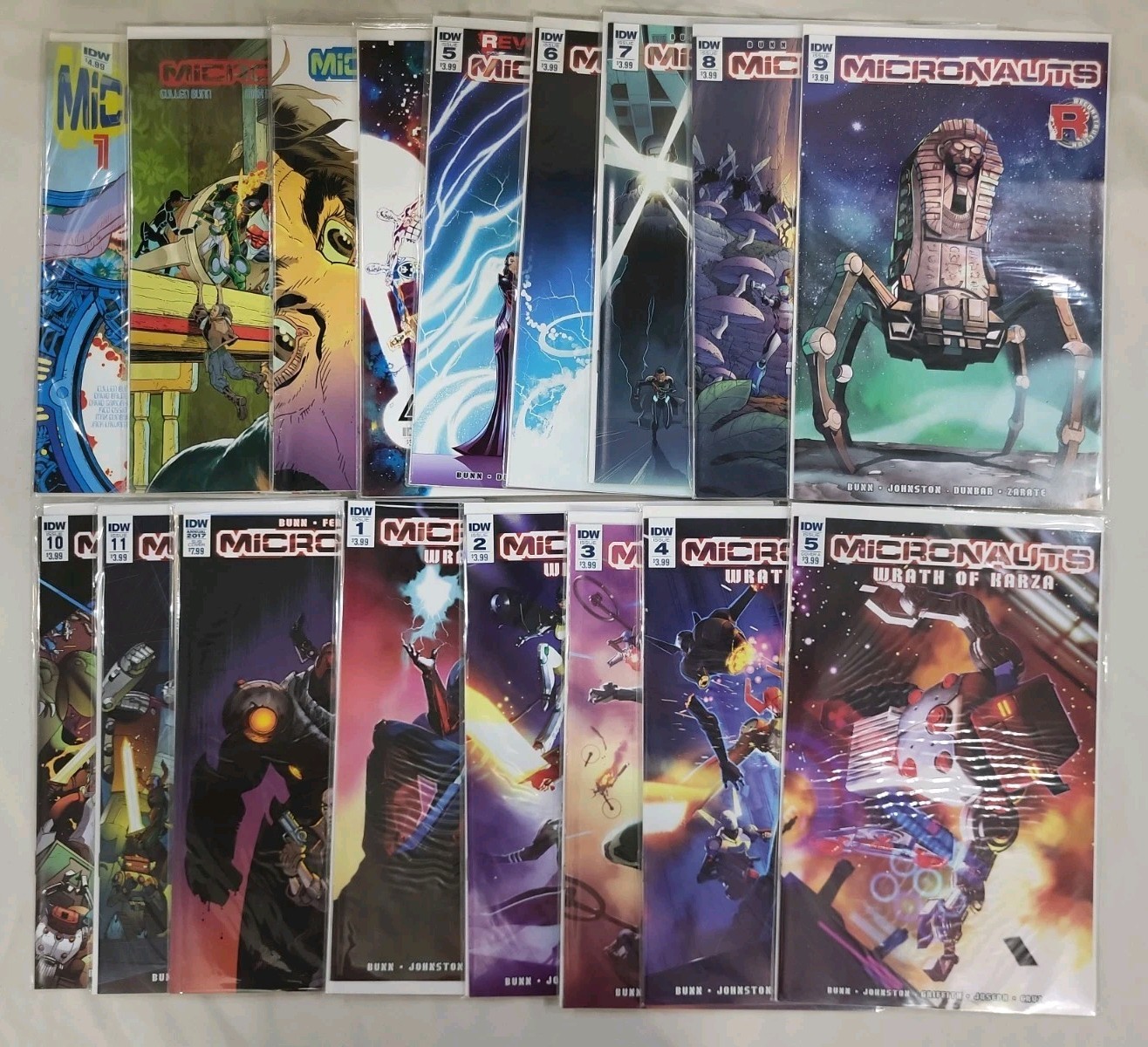 MICRONAUTS # 1 - 11, Wrath of Karza # 1-5  complete runs, IDW Comics