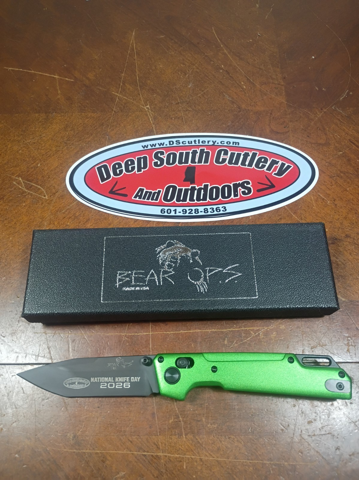 Bear OPS Nekama Limited Edition Green Tanto Deep South Cutlery 2026 Exclusive US
