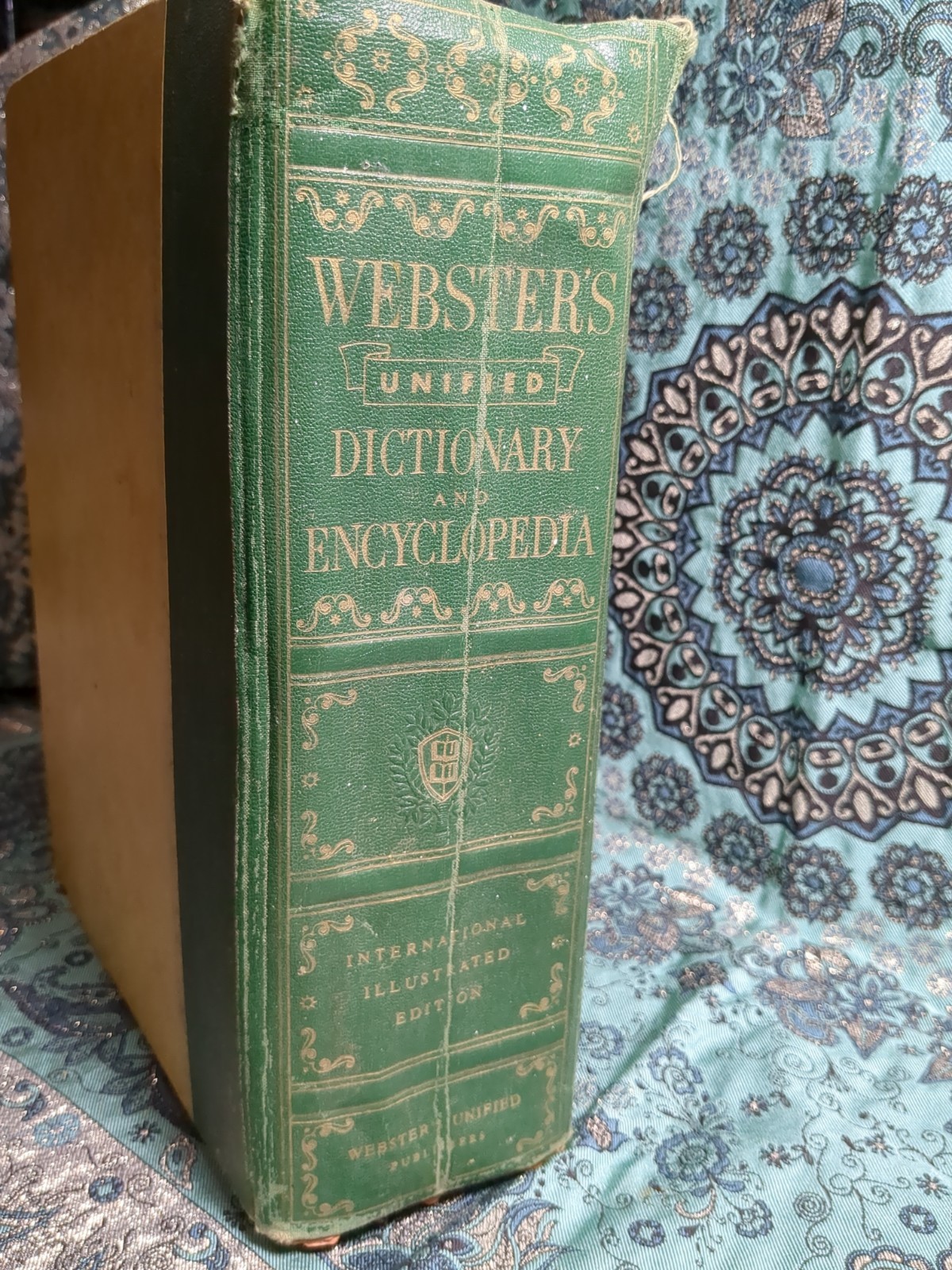 Vintage 1961 Webster\'s Unified Dictionary And Encyclopedia New York Thumb Index Vintage 1961 Webster\'s Unified Dictionary And Encyclopedia New York Thumb Index