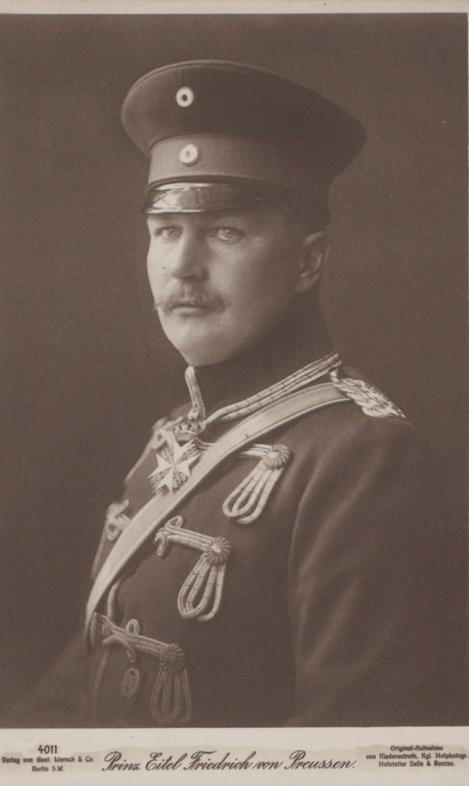 Prince Eitel Friedrich of Prussia 1883-1942  RPPC POSTCARD Original ROYALTY #5