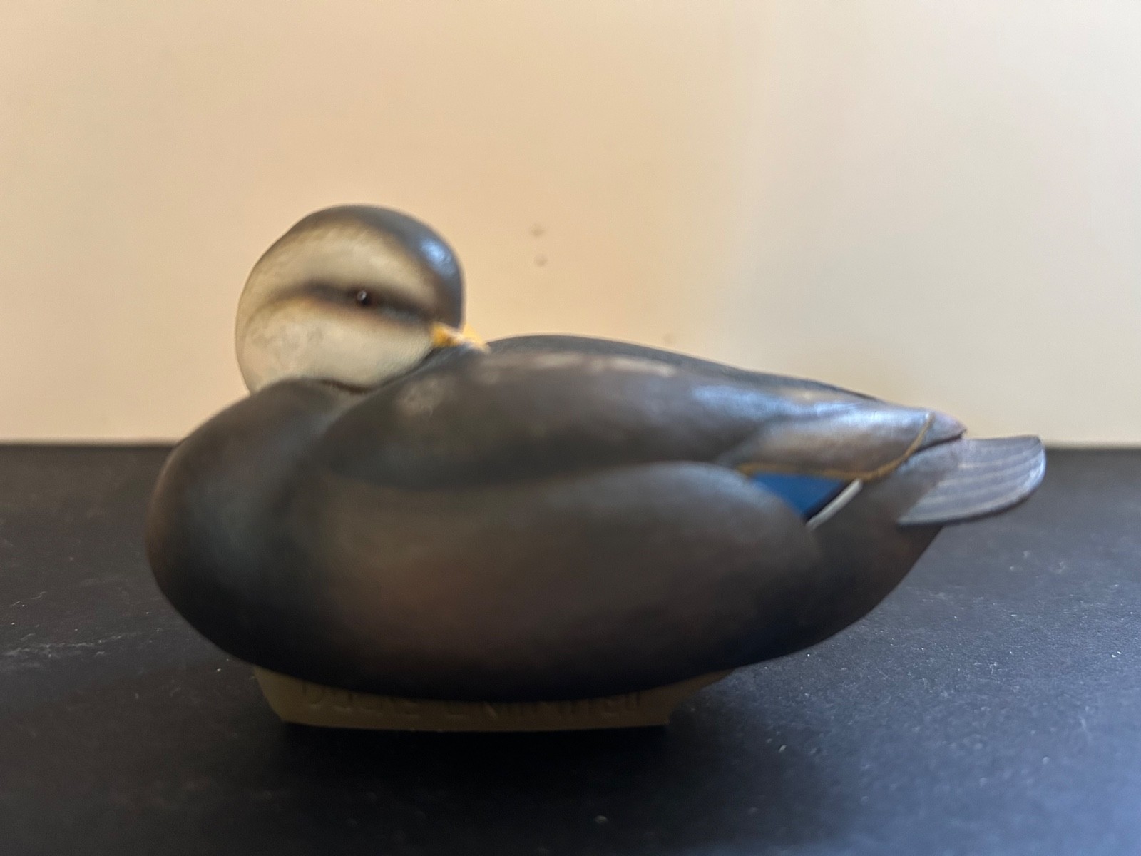 Vintage 2001 DUCKS UNLIMITED Jett Brunet Miniature Decoy Figurine Sleeping Head