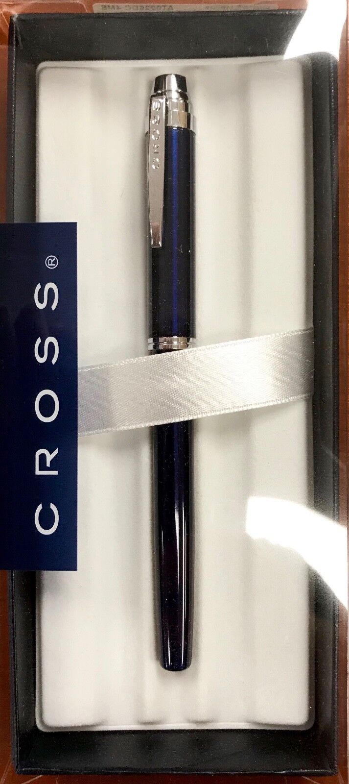 Cross Helios Blue Lacquer Medium Point Fountain Pen (Black Ink) New In Box