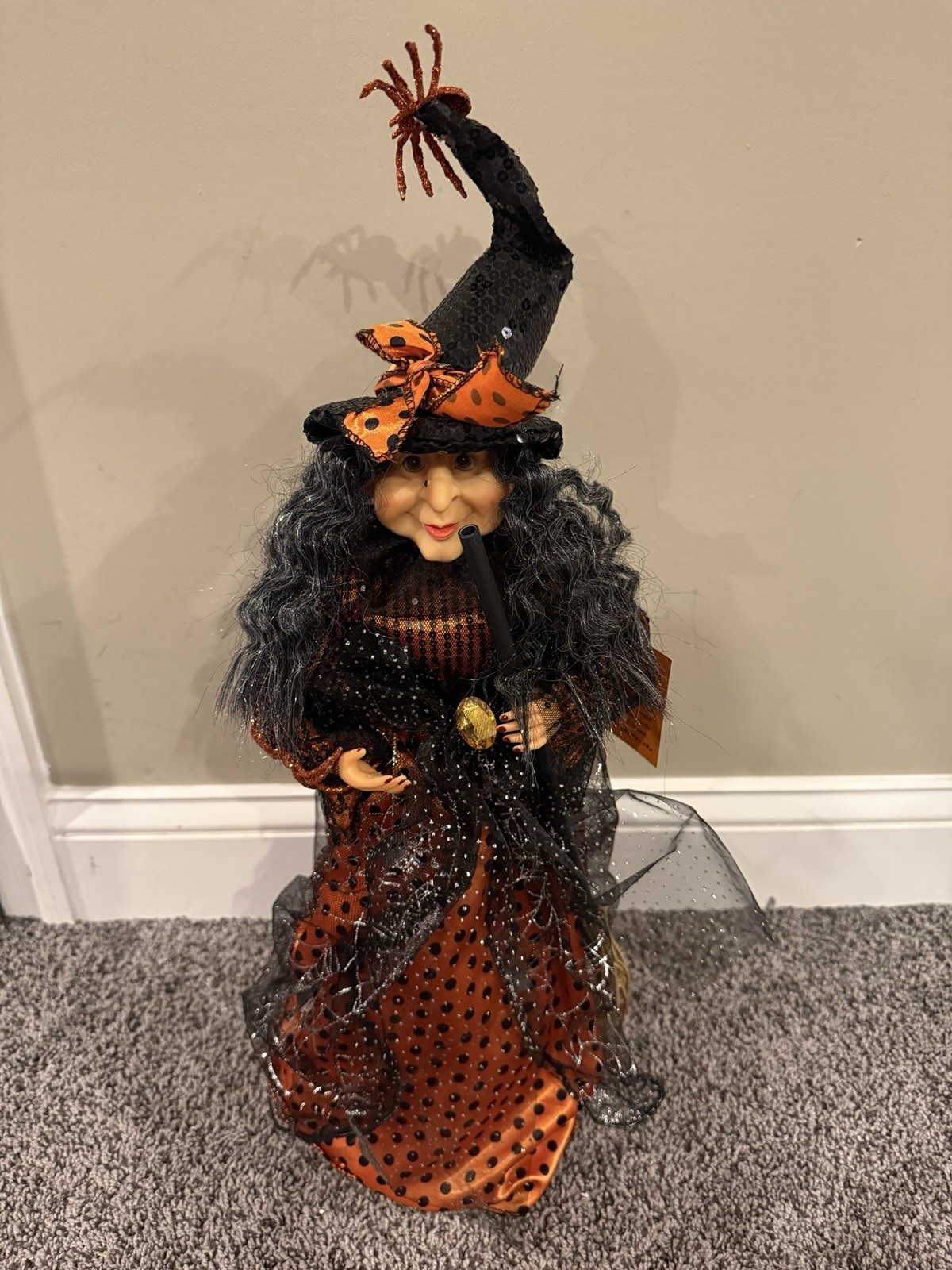 Windy Hill Collection Halloween Witch Tree Topper Tabletop Figure